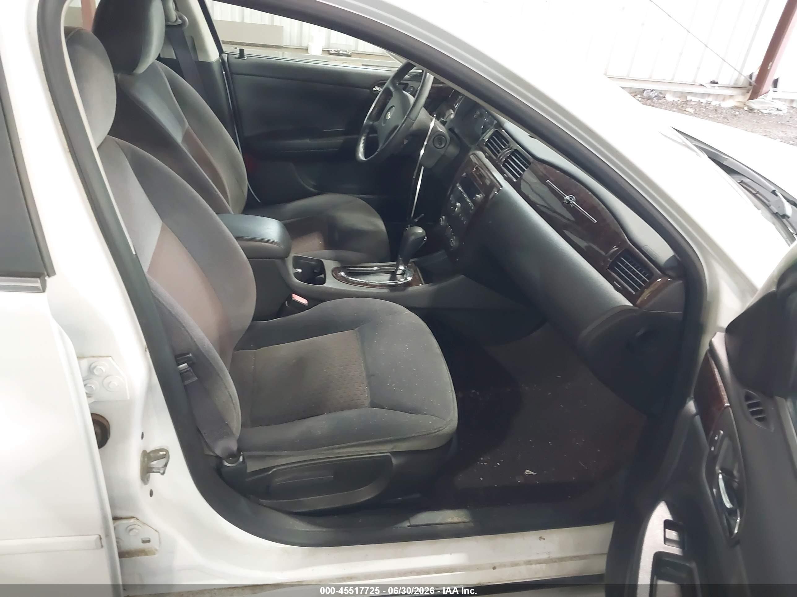 2012 Chevrolet Impala Lt White vin: 2G1WG5E30C1166199