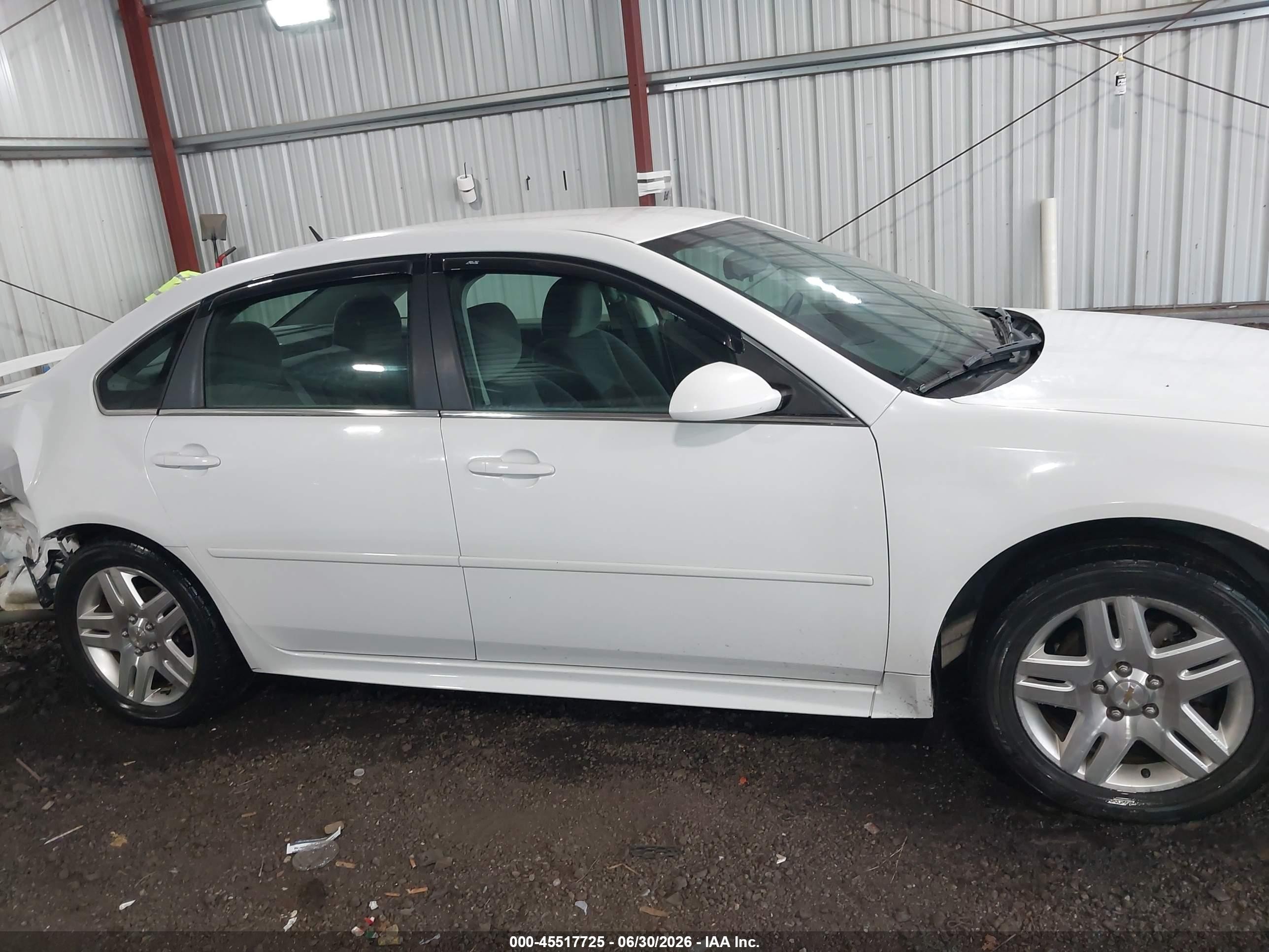 2012 Chevrolet Impala Lt White vin: 2G1WG5E30C1166199