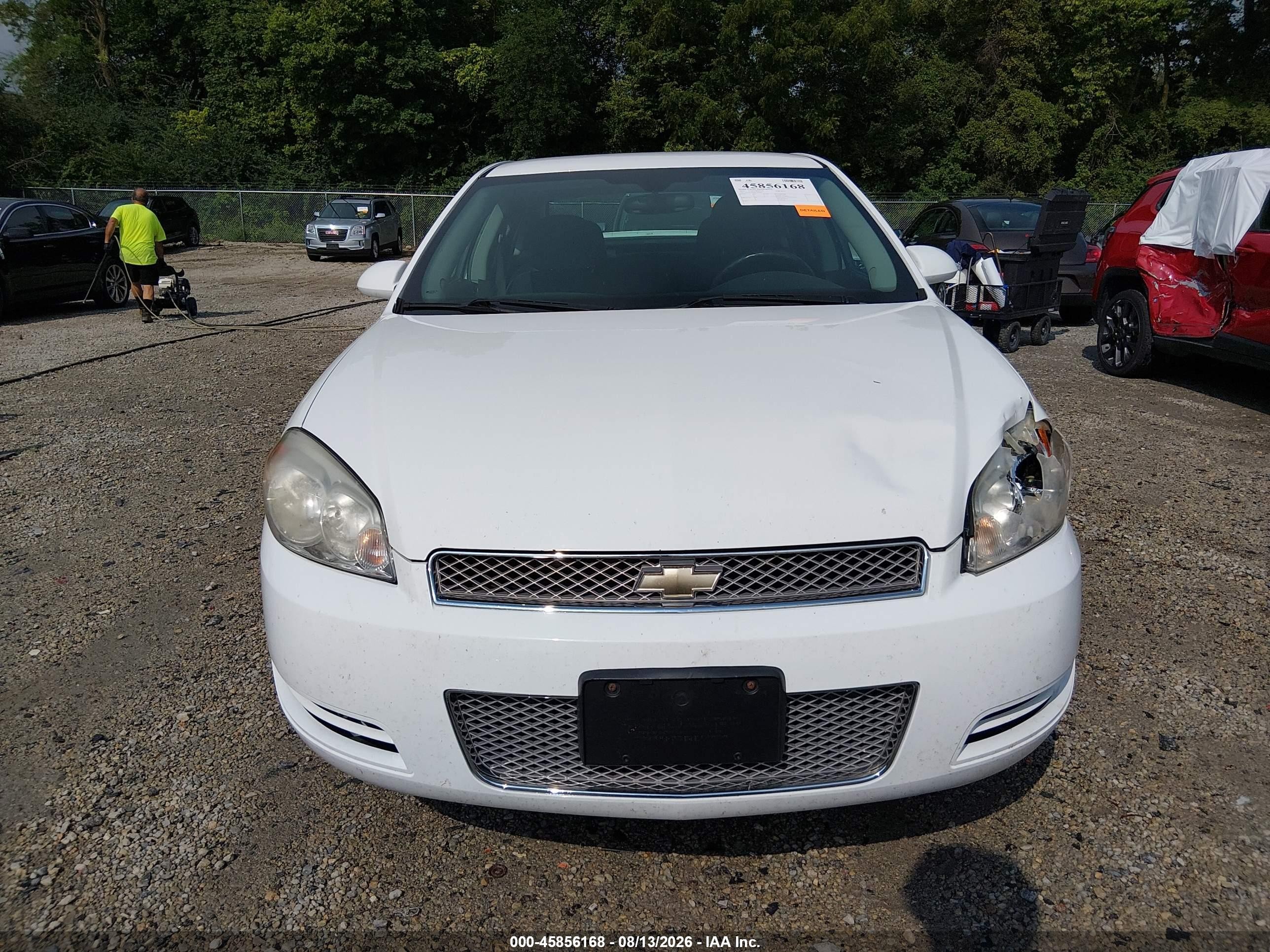 2012 Chevrolet Impala Lt White vin: 2G1WG5E30C1174464