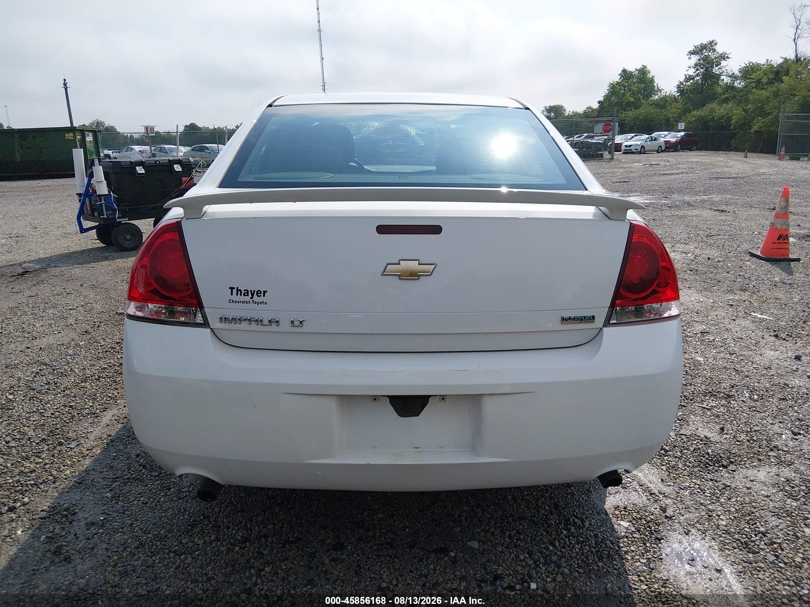 2012 Chevrolet Impala Lt White vin: 2G1WG5E30C1174464