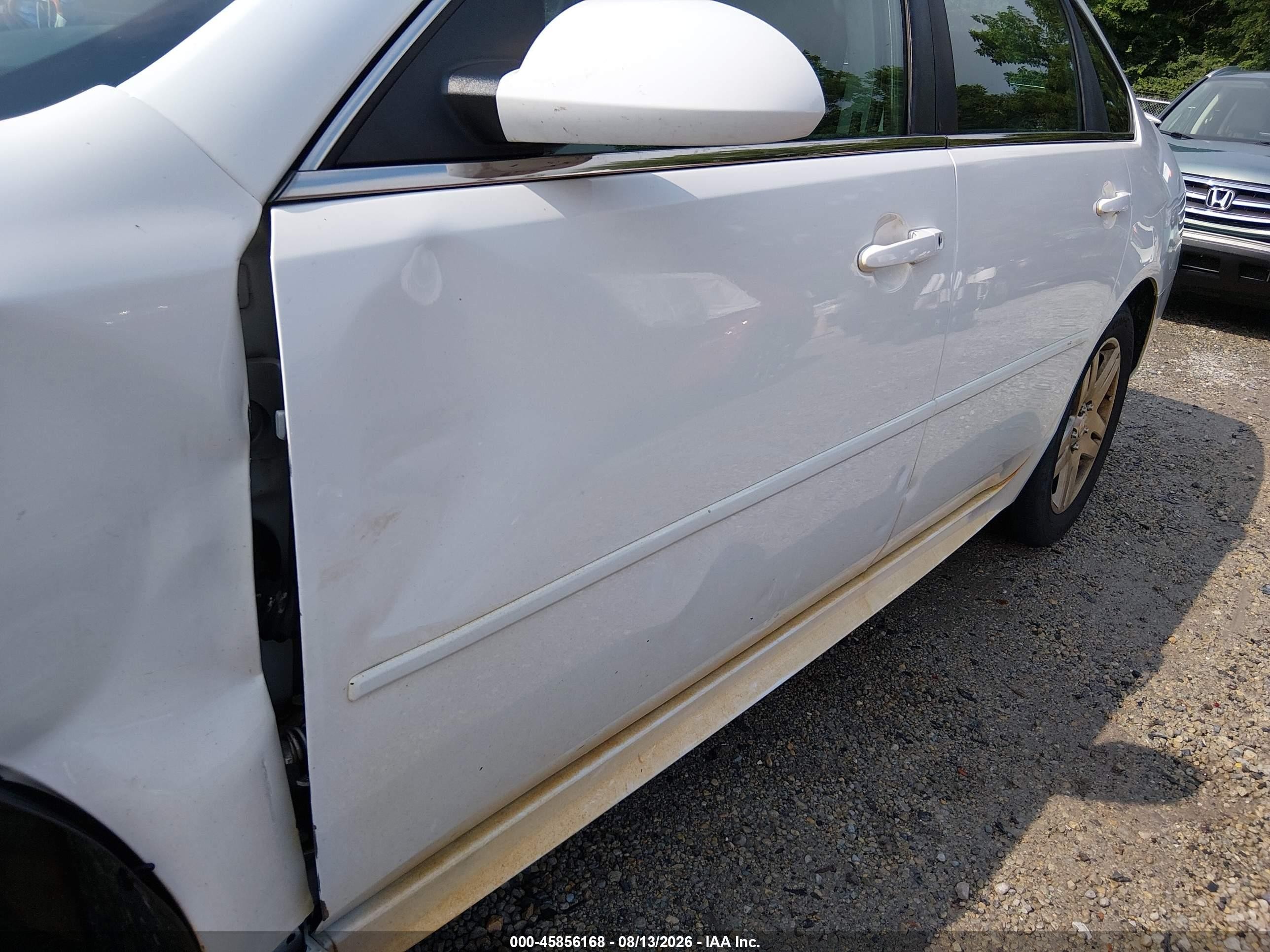 2012 Chevrolet Impala Lt White vin: 2G1WG5E30C1174464