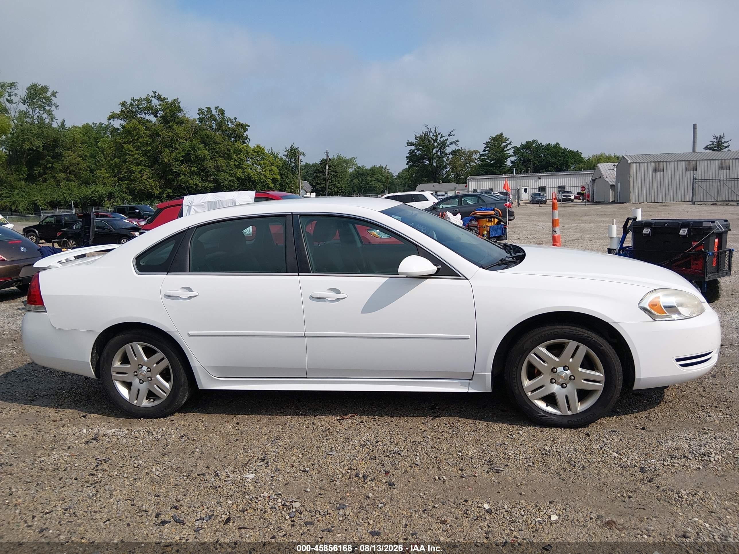 2012 Chevrolet Impala Lt White vin: 2G1WG5E30C1174464
