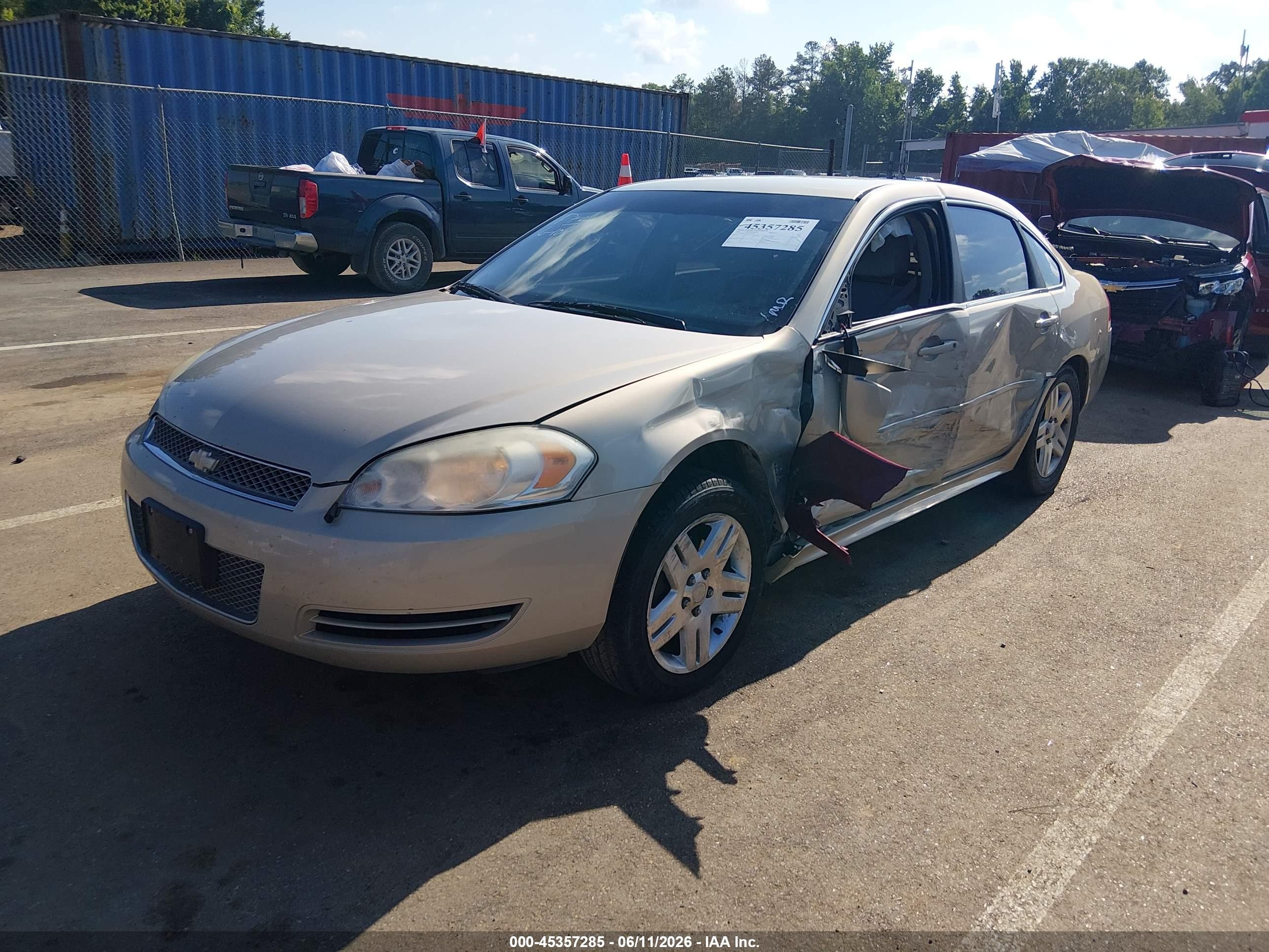 2012 Chevrolet Impala Lt Tan vin: 2G1WG5E30C1201386