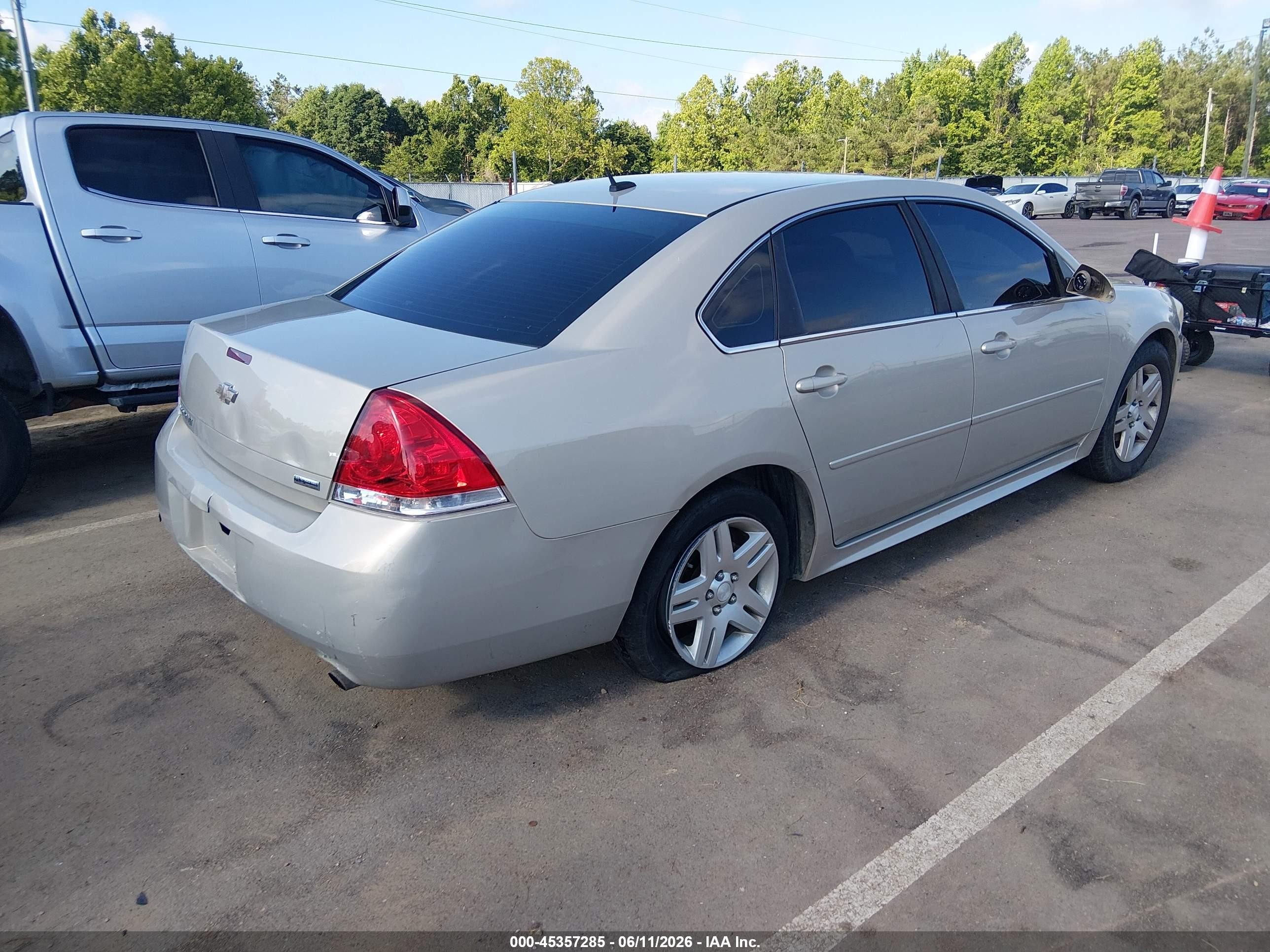 2012 Chevrolet Impala Lt Tan vin: 2G1WG5E30C1201386