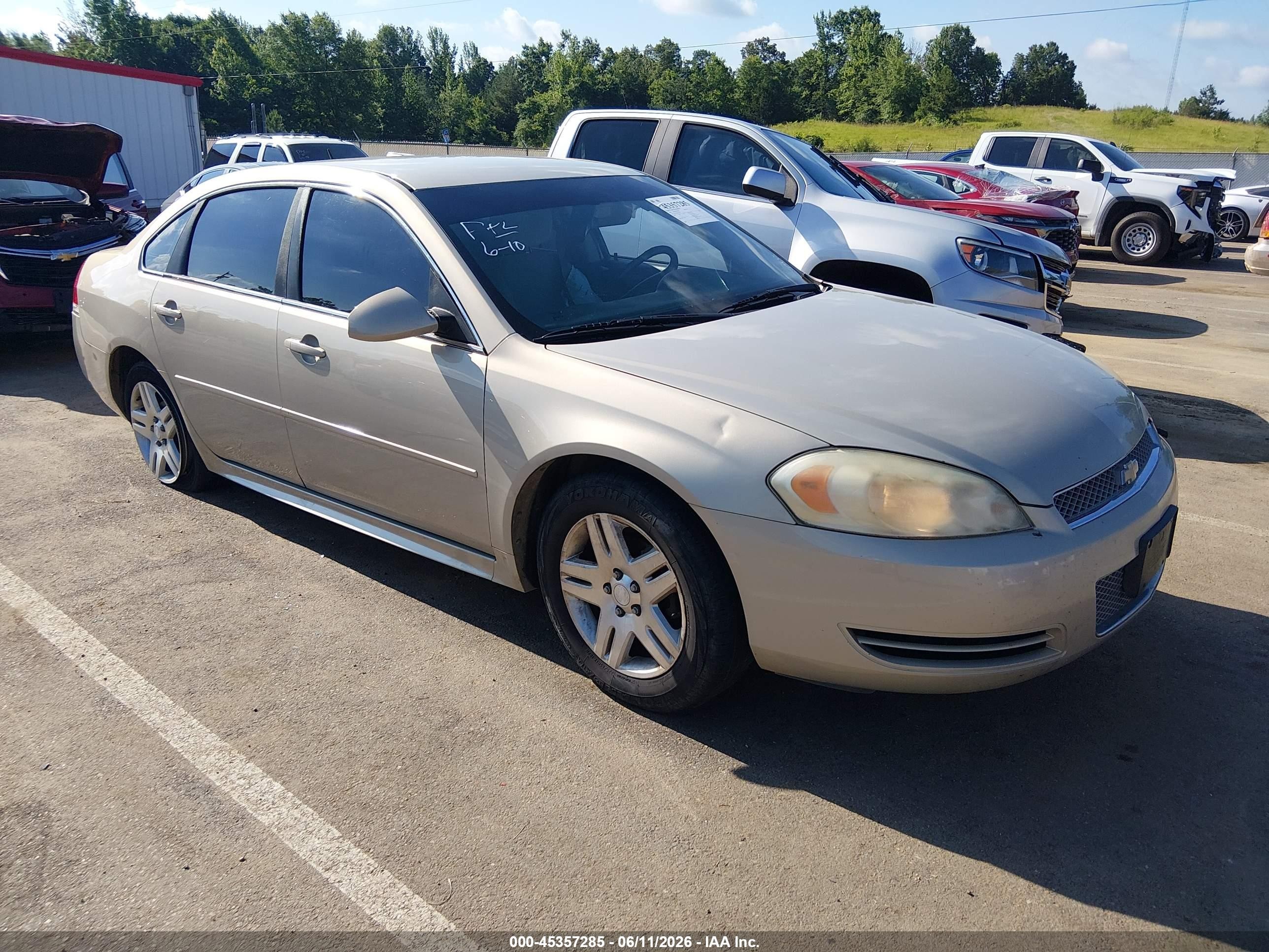 2012 Chevrolet Impala Lt Tan vin: 2G1WG5E30C1201386
