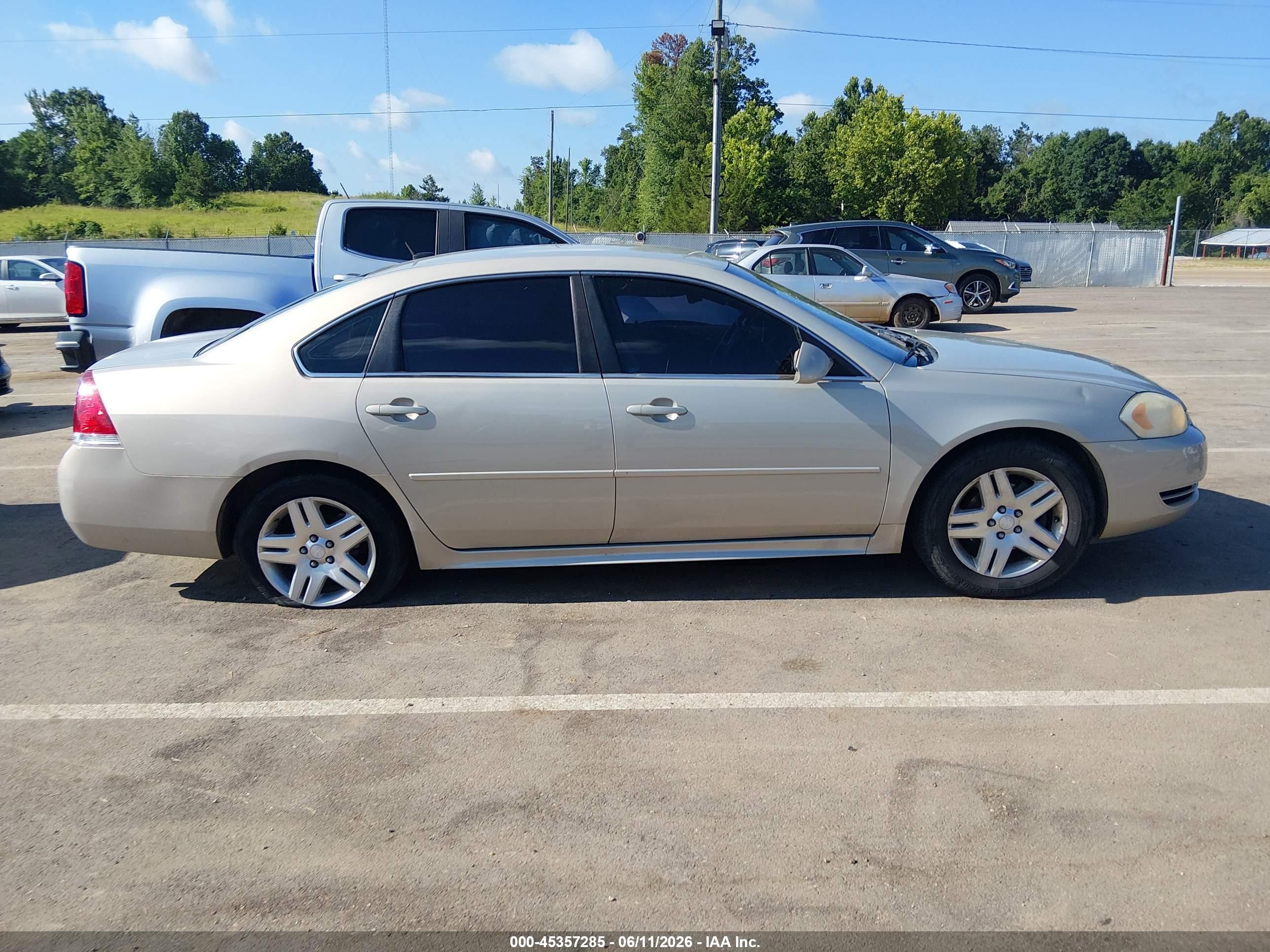 2012 Chevrolet Impala Lt Tan vin: 2G1WG5E30C1201386