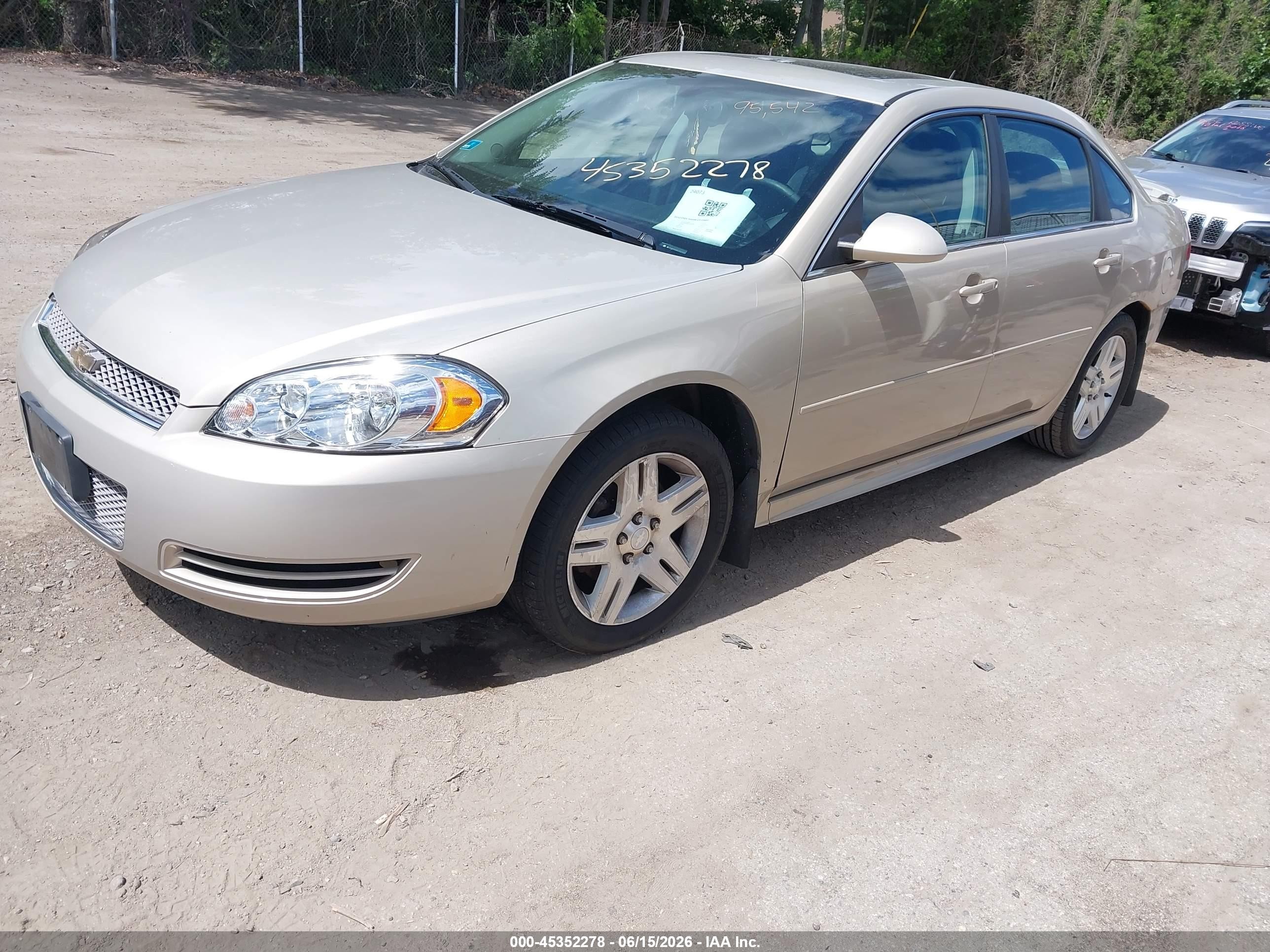 2012 Chevrolet Impala Lt Gold vin: 2G1WG5E30C1222559