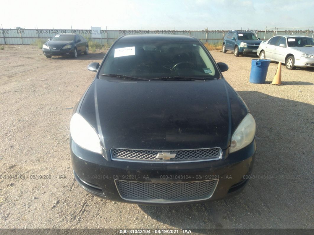 2012 Chevrolet Impala Lt Fleet Black vin: 2G1WG5E30C1234677