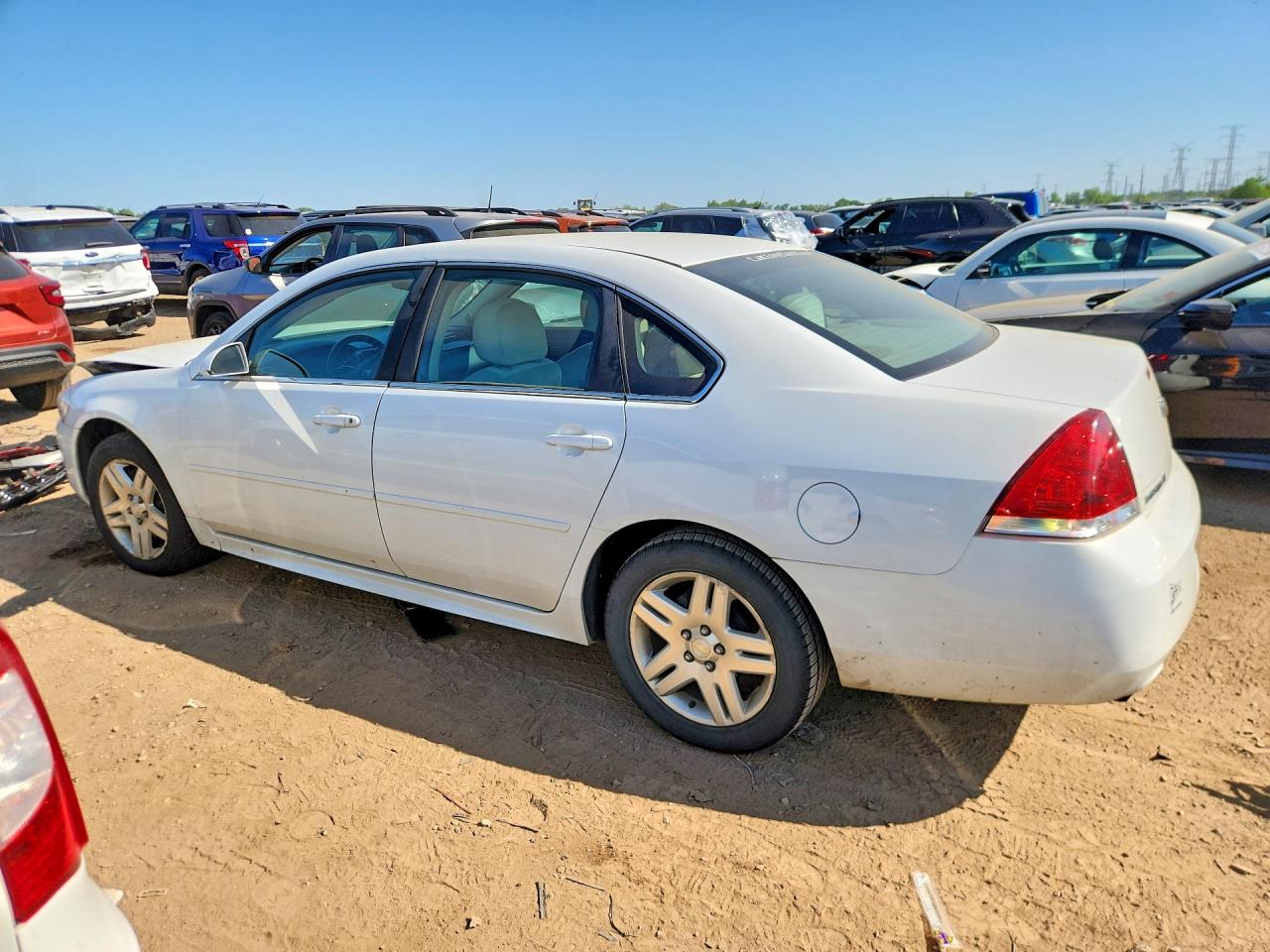 2012 Chevrolet Impala Lt White vin: 2G1WG5E30C1267291