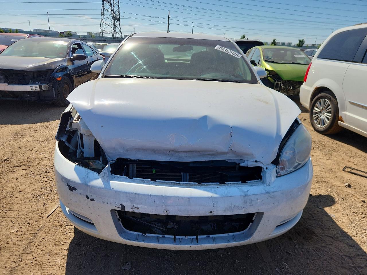 2012 Chevrolet Impala Lt White vin: 2G1WG5E30C1267291