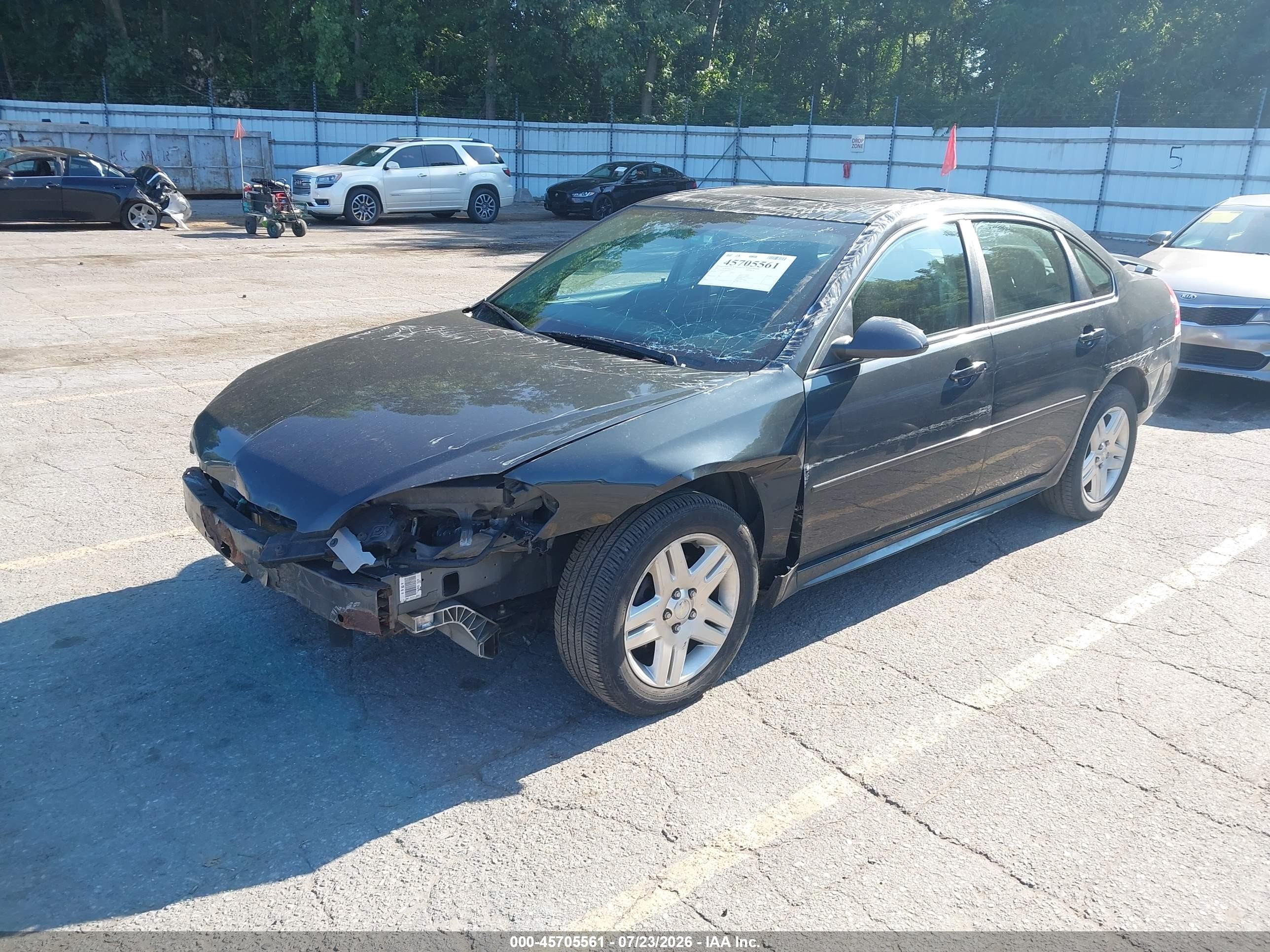 2013 Chevrolet Impala Lt Gray vin: 2G1WG5E30D1160713