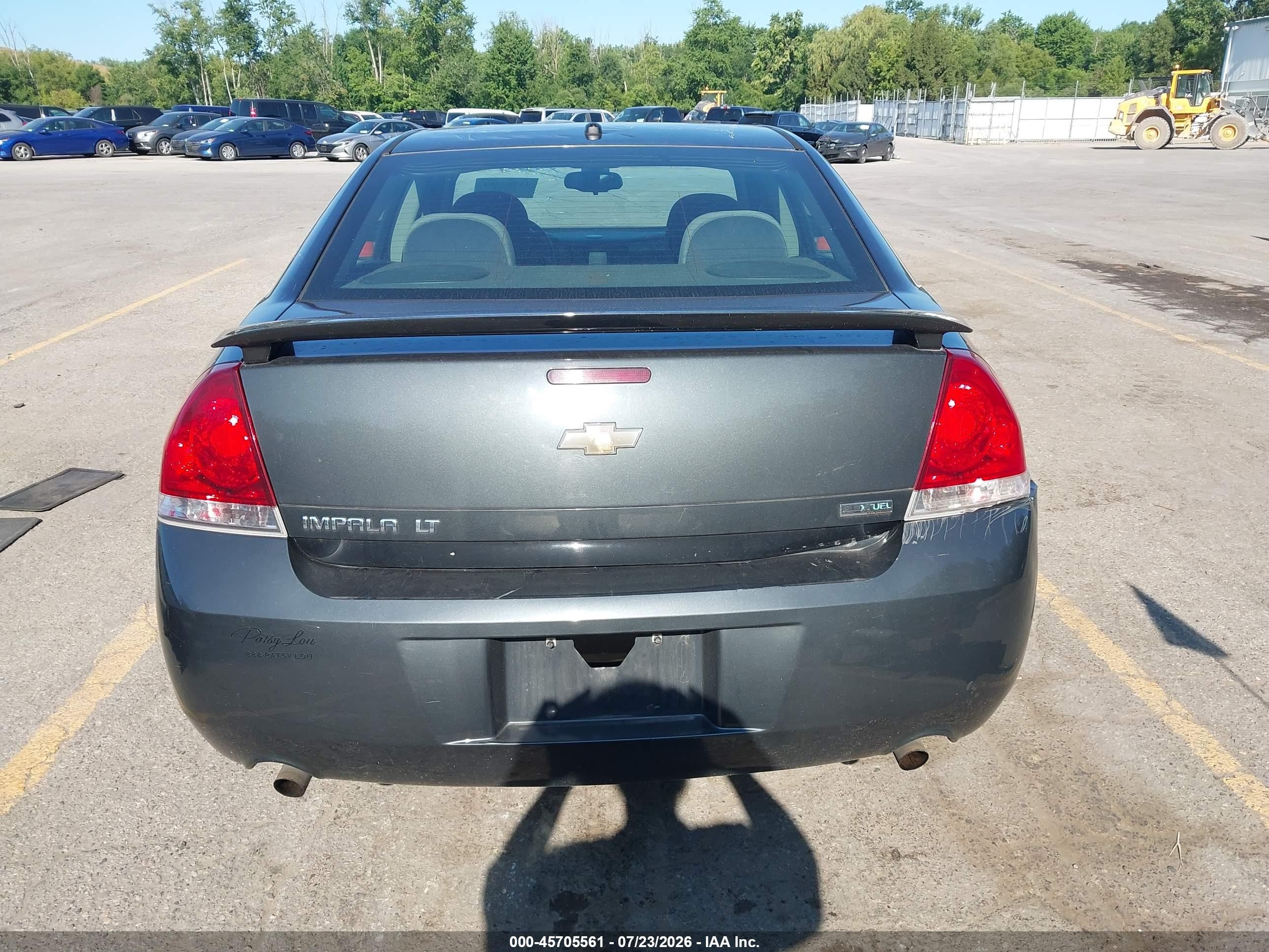 2013 Chevrolet Impala Lt Gray vin: 2G1WG5E30D1160713