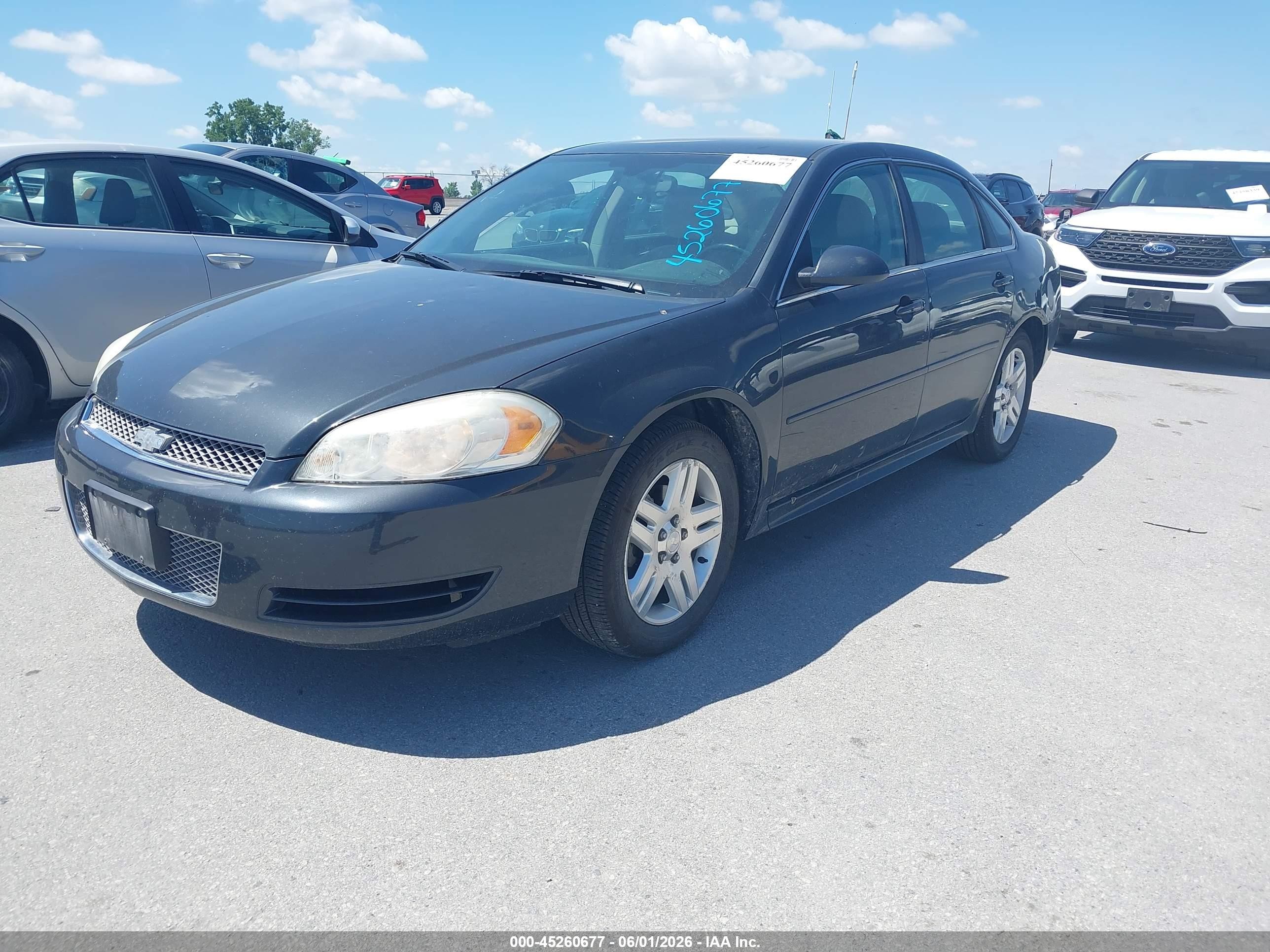 2013 Chevrolet Impala Lt Gray vin: 2G1WG5E30D1240254