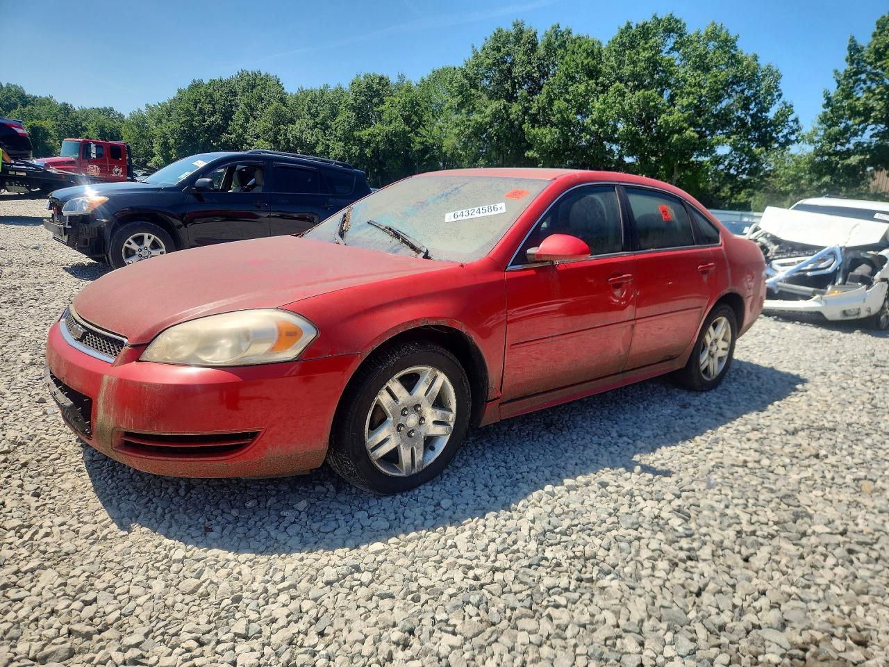 2012 Chevrolet Impala Lt Red vin: 2G1WG5E31C1220349