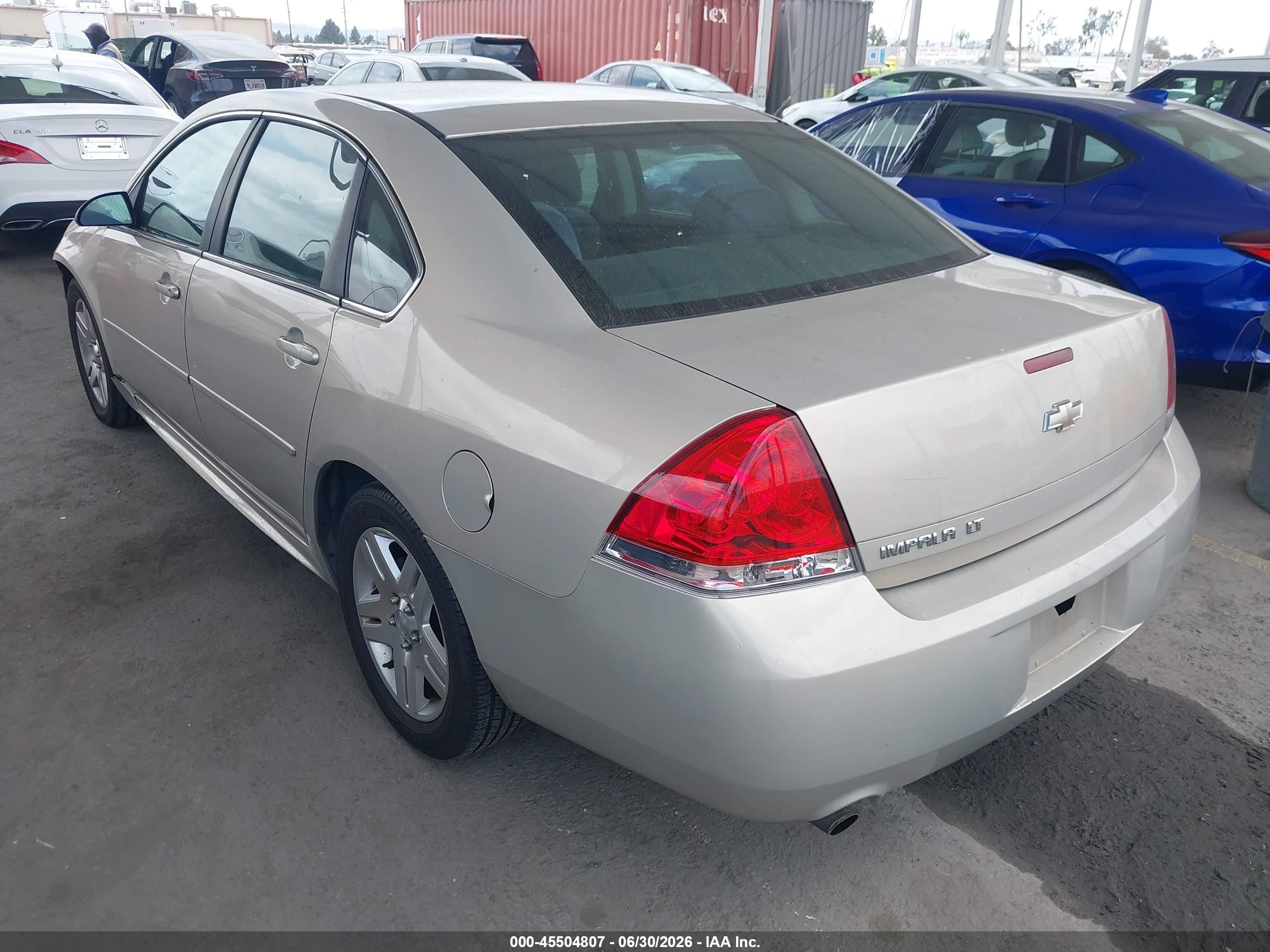 2012 Chevrolet Impala Lt Gold vin: 2G1WG5E31C1298775