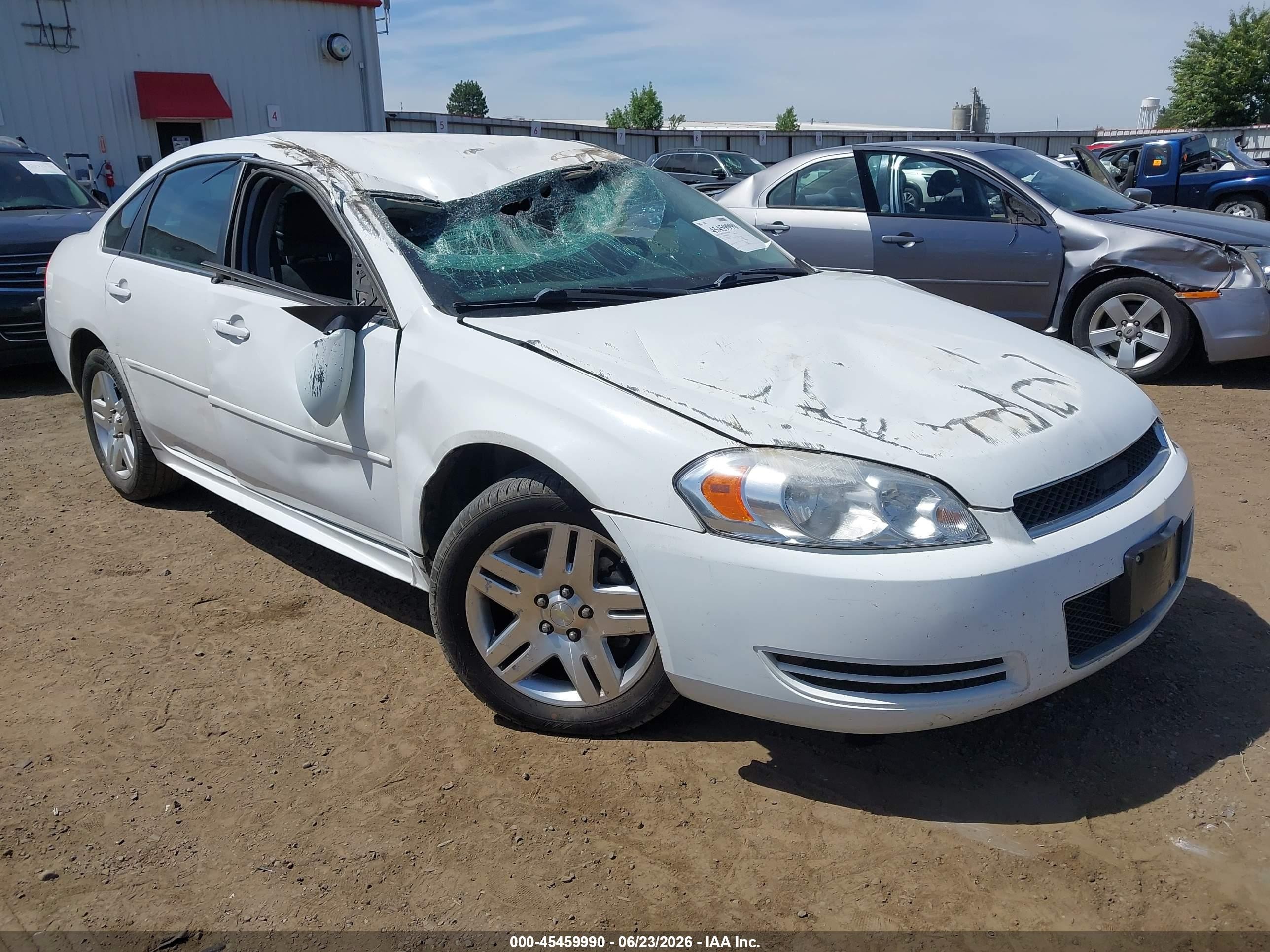 2012 Chevrolet Impala Lt White vin: 2G1WG5E31C1316238