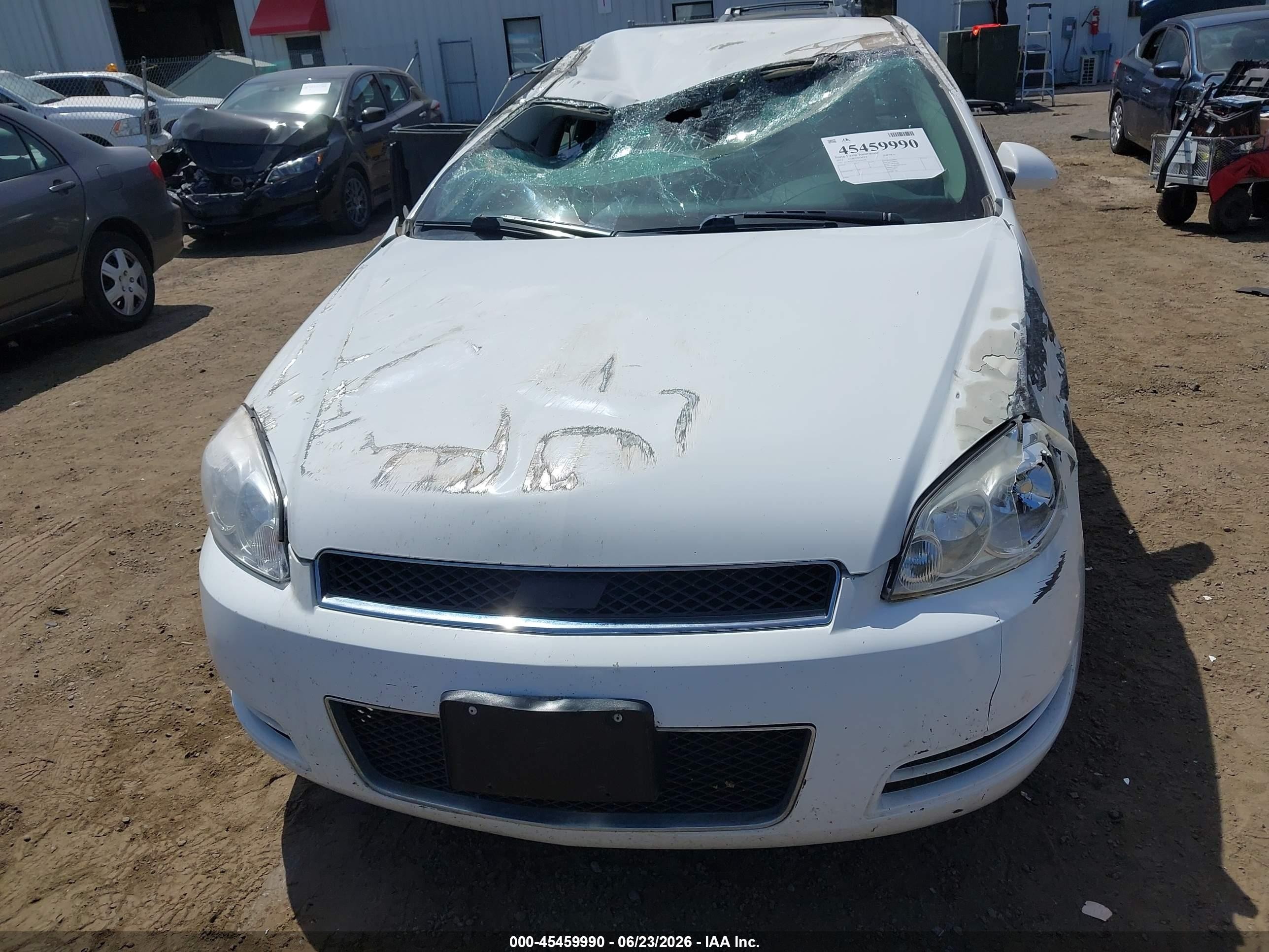 2012 Chevrolet Impala Lt White vin: 2G1WG5E31C1316238