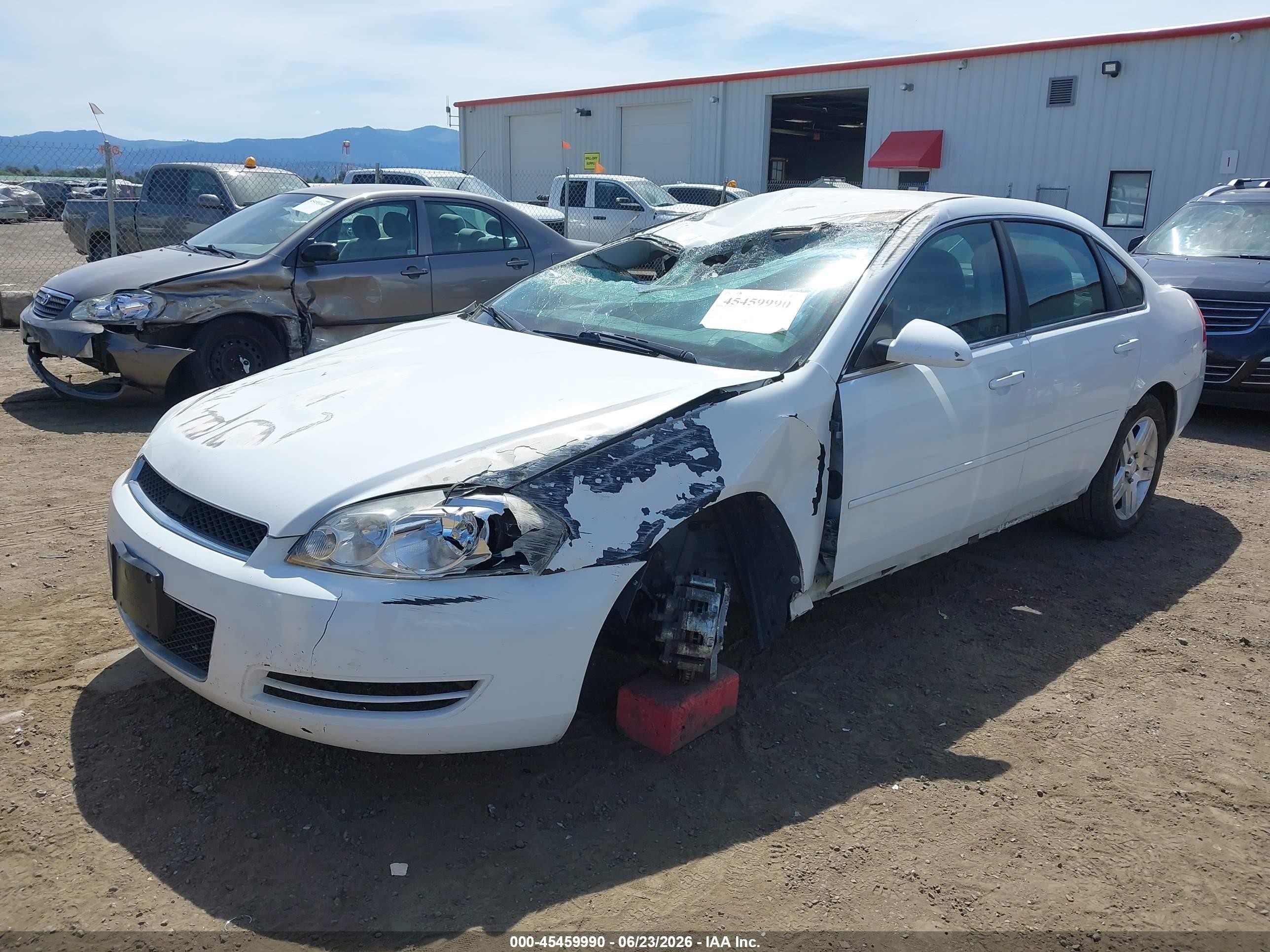 2012 Chevrolet Impala Lt White vin: 2G1WG5E31C1316238