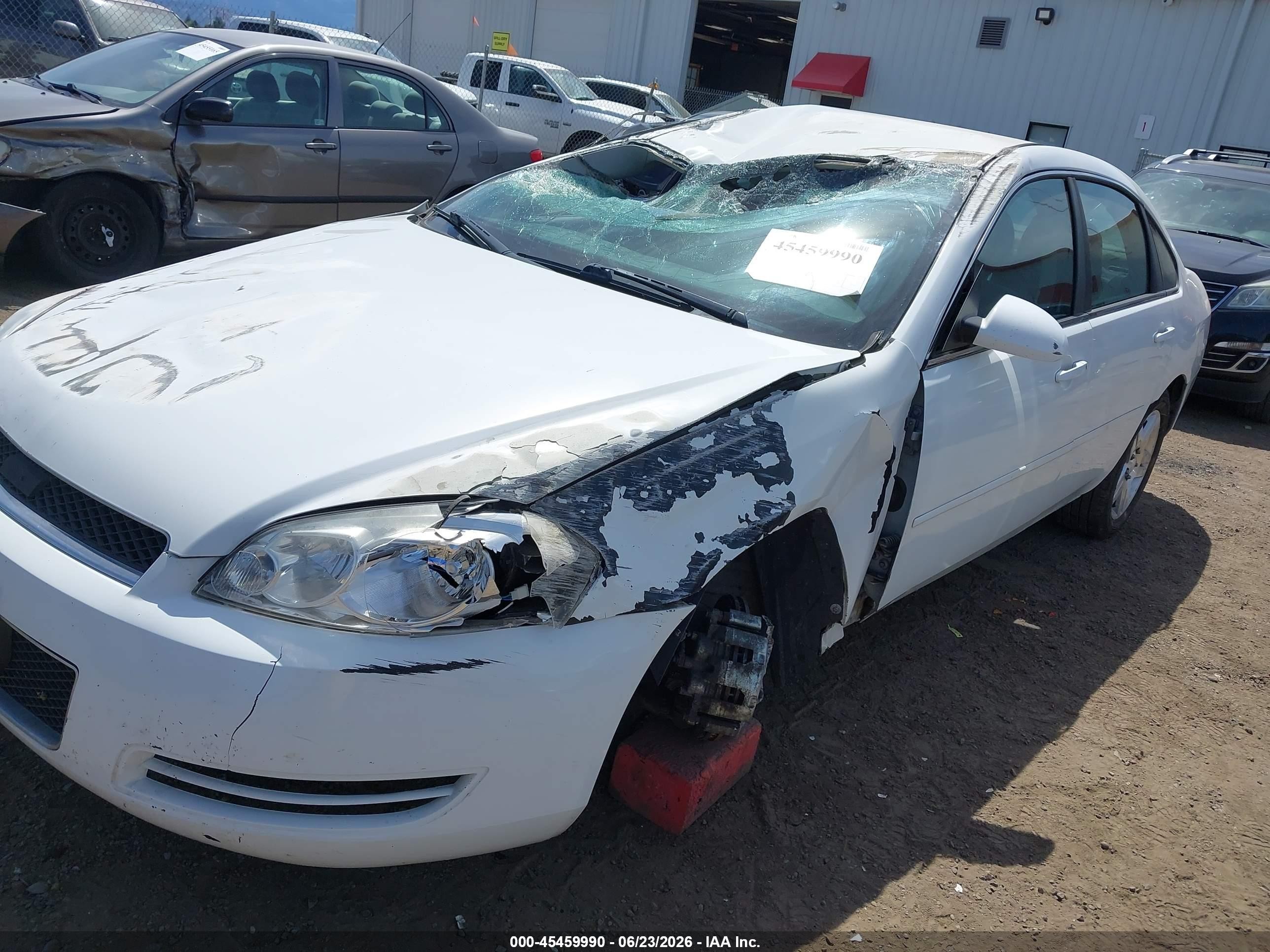 2012 Chevrolet Impala Lt White vin: 2G1WG5E31C1316238