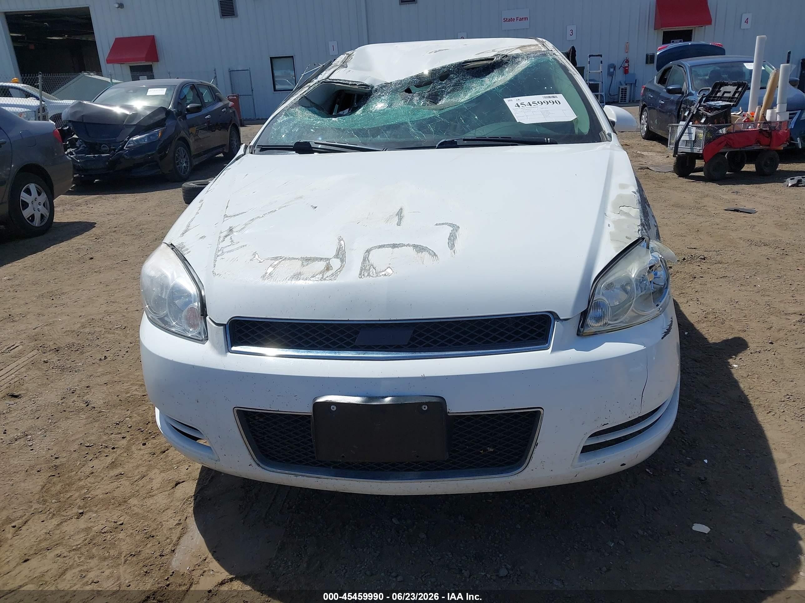 2012 Chevrolet Impala Lt White vin: 2G1WG5E31C1316238