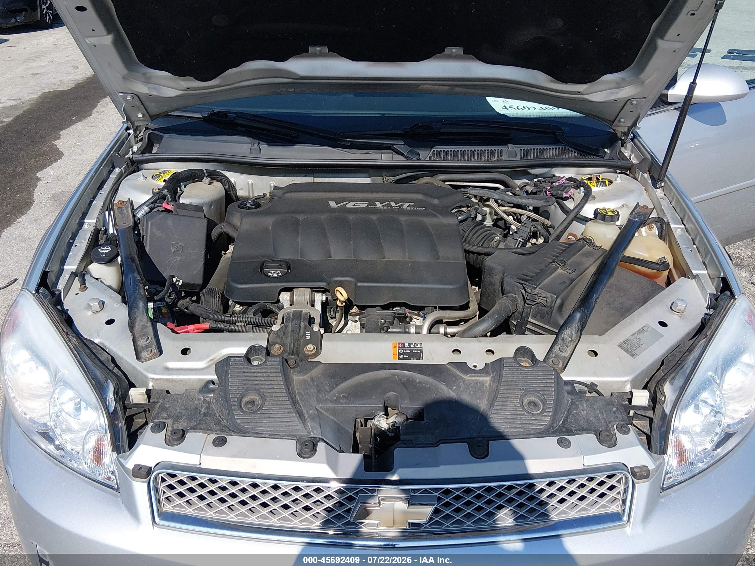 2012 Chevrolet Impala Lt Серебряный vin: 2G1WG5E32C1293357
