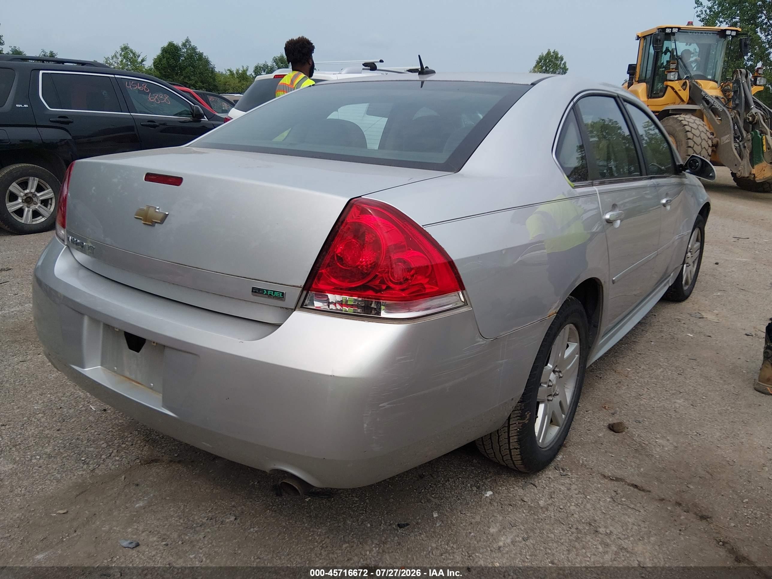 2013 Chevrolet Impala Lt Silver vin: 2G1WG5E32D1131682