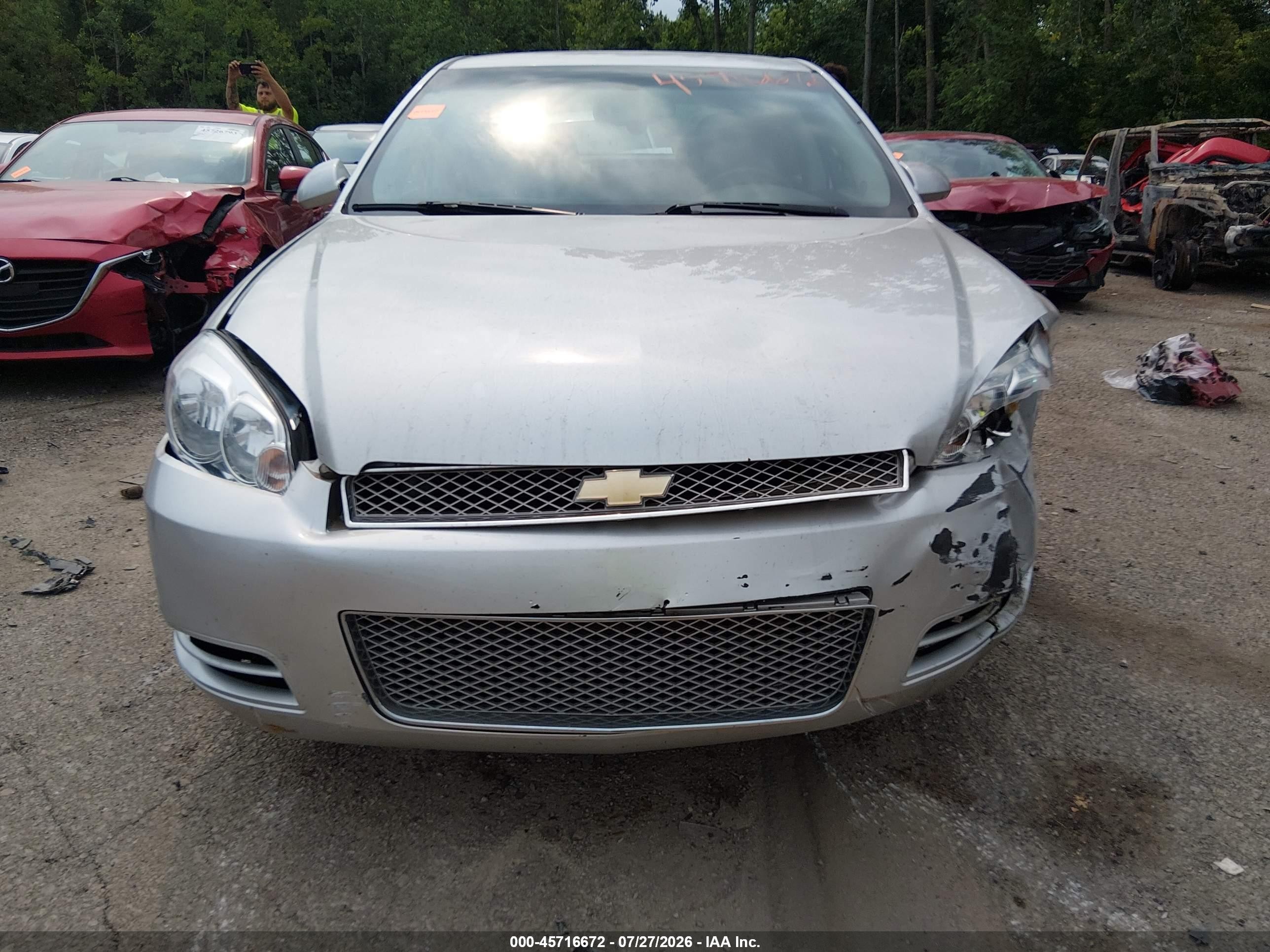 2013 Chevrolet Impala Lt Silver vin: 2G1WG5E32D1131682