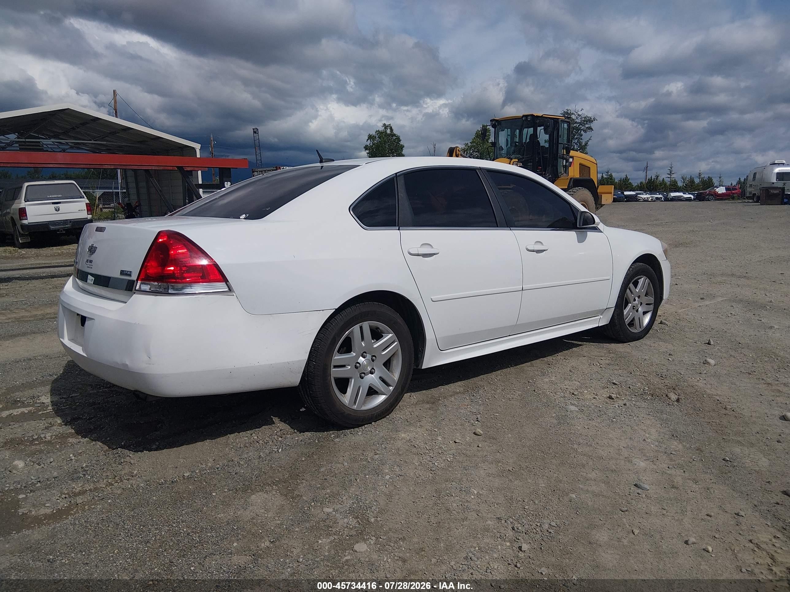2013 Chevrolet Impala Lt White vin: 2G1WG5E32D1132833