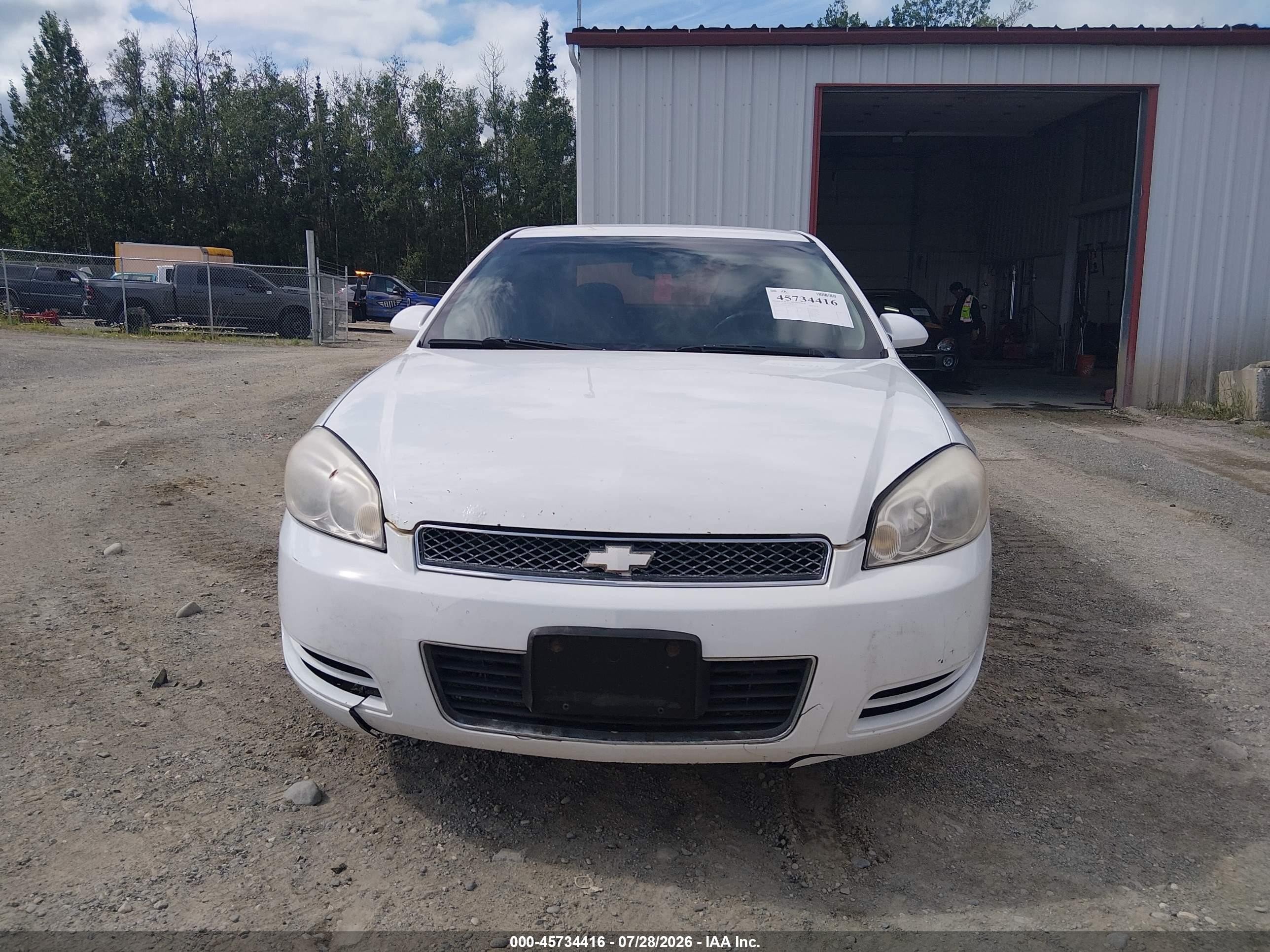 2013 Chevrolet Impala Lt White vin: 2G1WG5E32D1132833