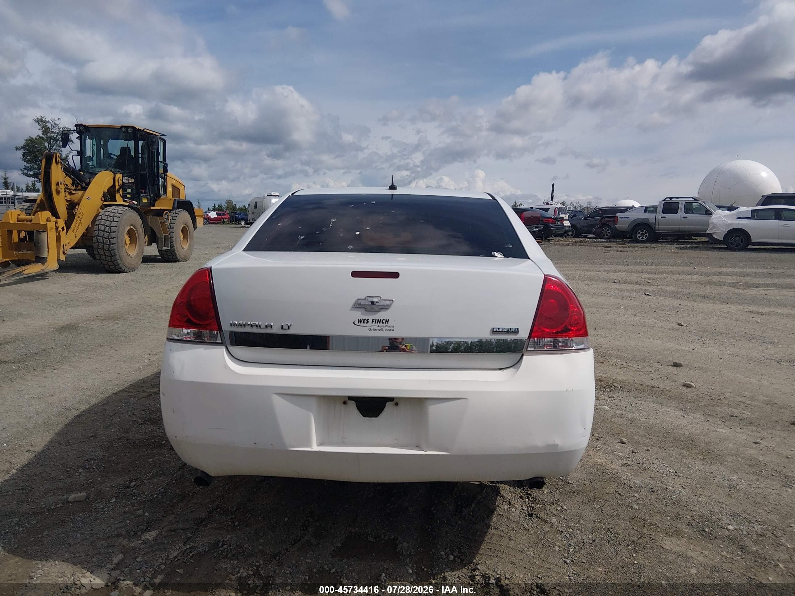 2013 Chevrolet Impala Lt White vin: 2G1WG5E32D1132833