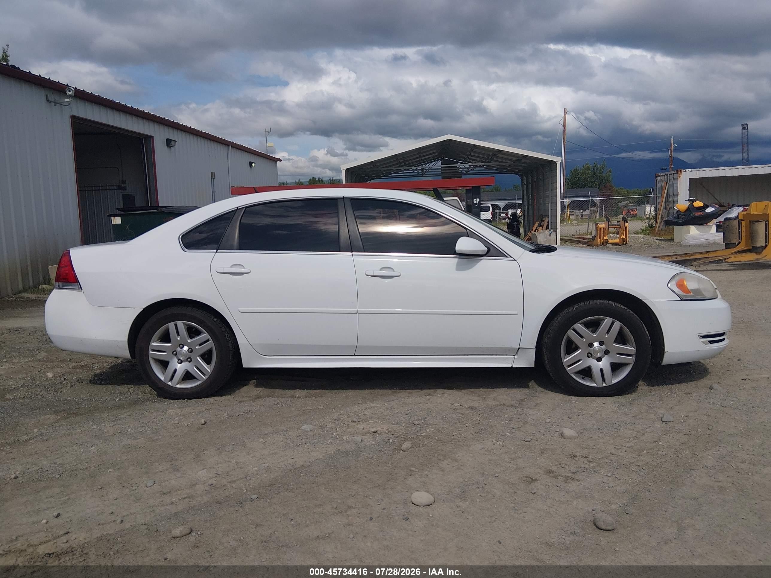 2013 Chevrolet Impala Lt White vin: 2G1WG5E32D1132833
