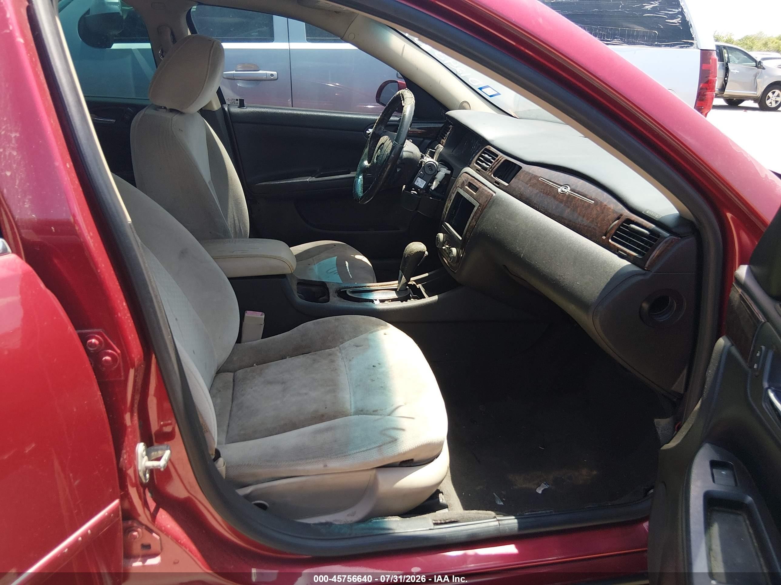 2013 Chevrolet Impala Lt Red vin: 2G1WG5E32D1243754
