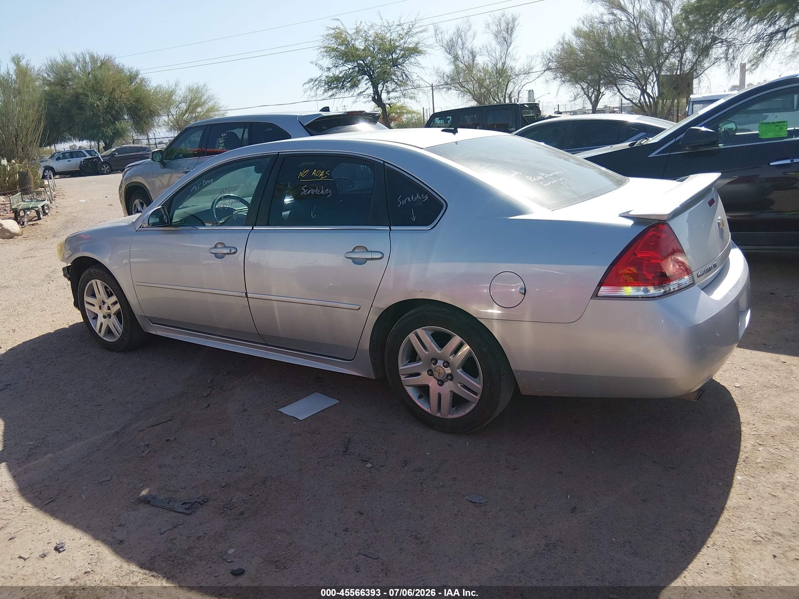 2012 Chevrolet Impala Lt Серебряный vin: 2G1WG5E34C1102795