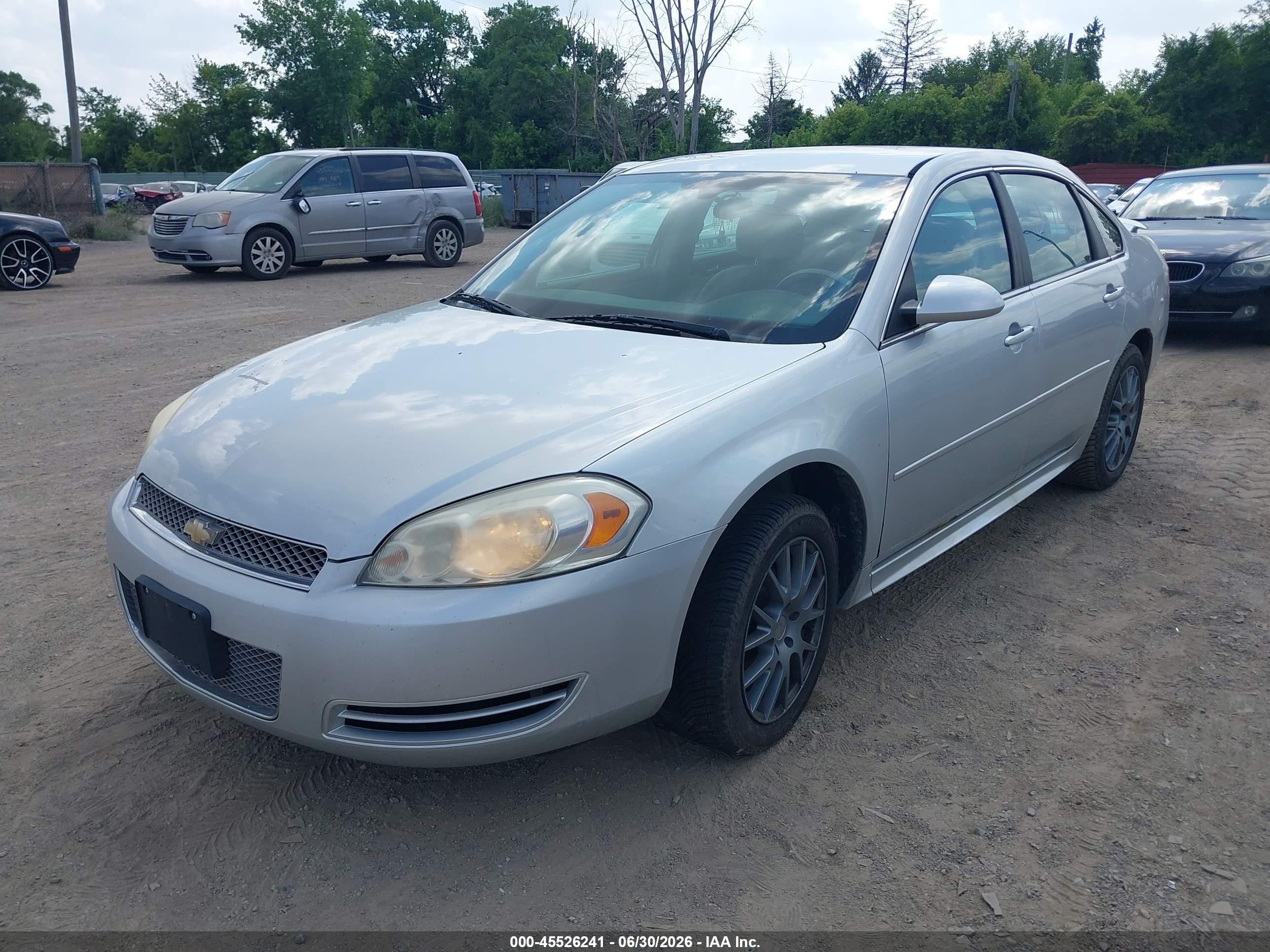 2012 Chevrolet Impala Lt Silver vin: 2G1WG5E34C1112744