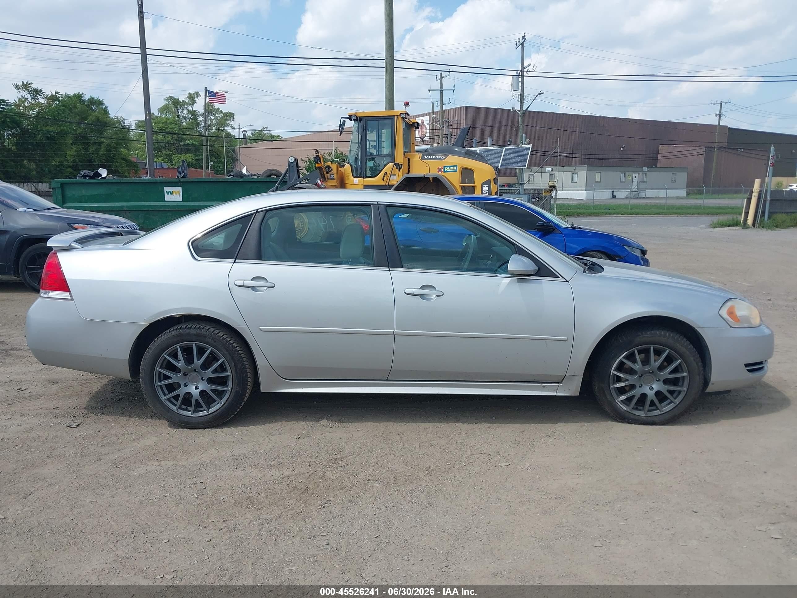 2012 Chevrolet Impala Lt Silver vin: 2G1WG5E34C1112744