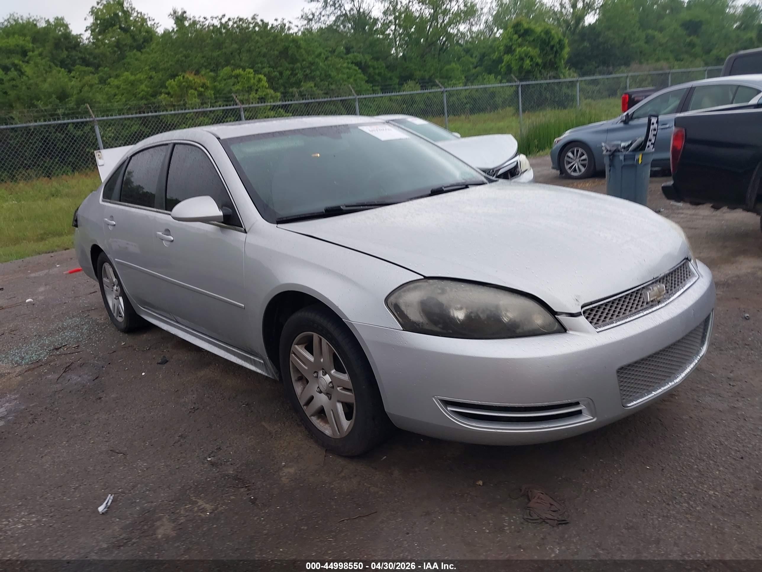 2012 Chevrolet Impala Lt Silver vin: 2G1WG5E34C1144979