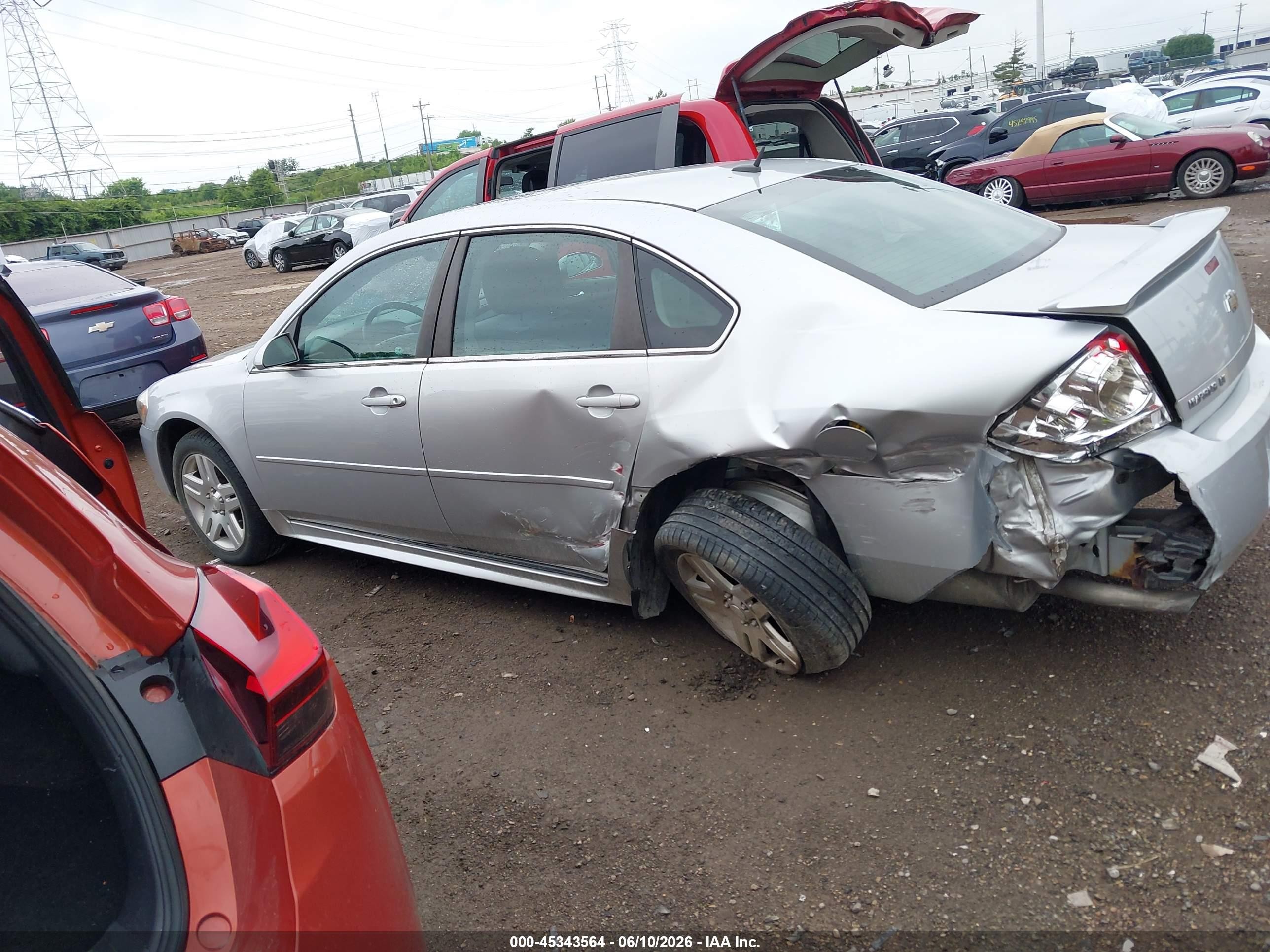 2012 Chevrolet Impala Lt Серебряный vin: 2G1WG5E34C1248761