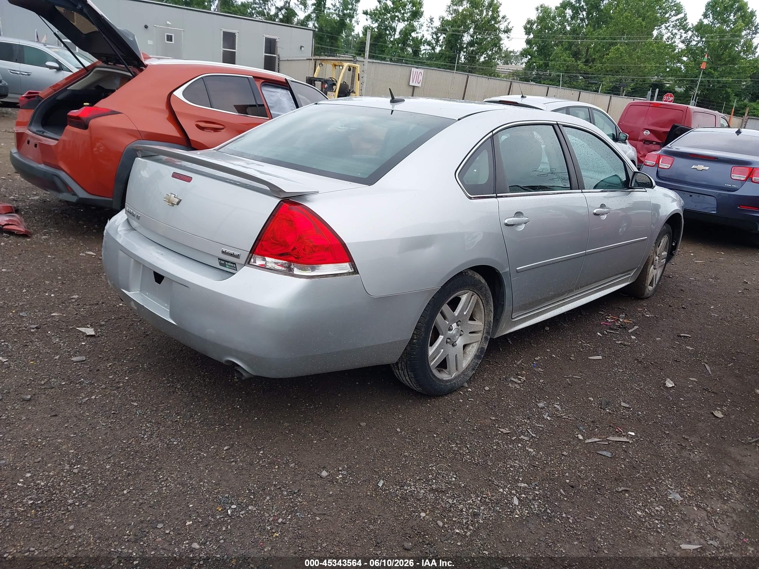 2012 Chevrolet Impala Lt Серебряный vin: 2G1WG5E34C1248761