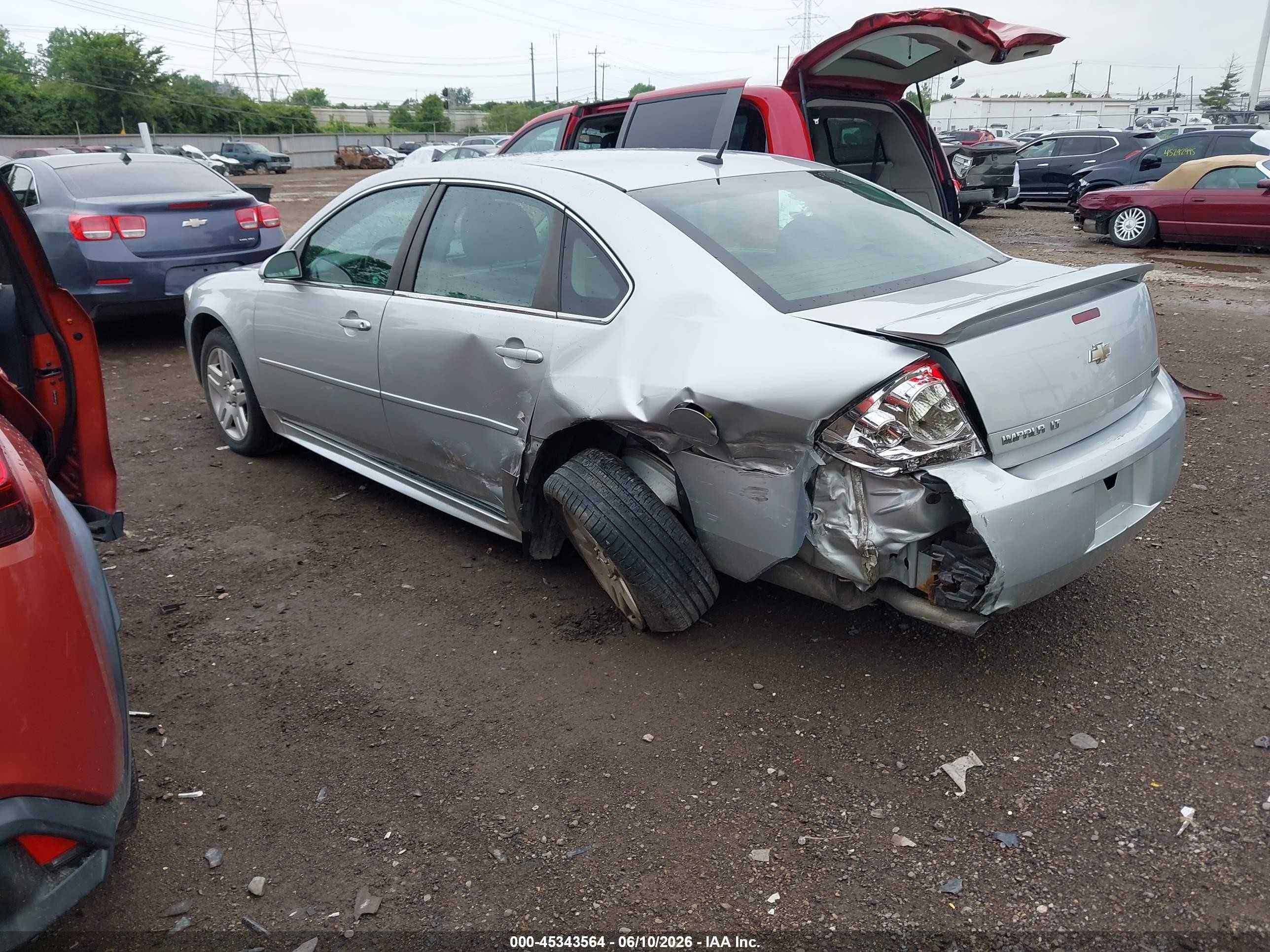 2012 Chevrolet Impala Lt Серебряный vin: 2G1WG5E34C1248761