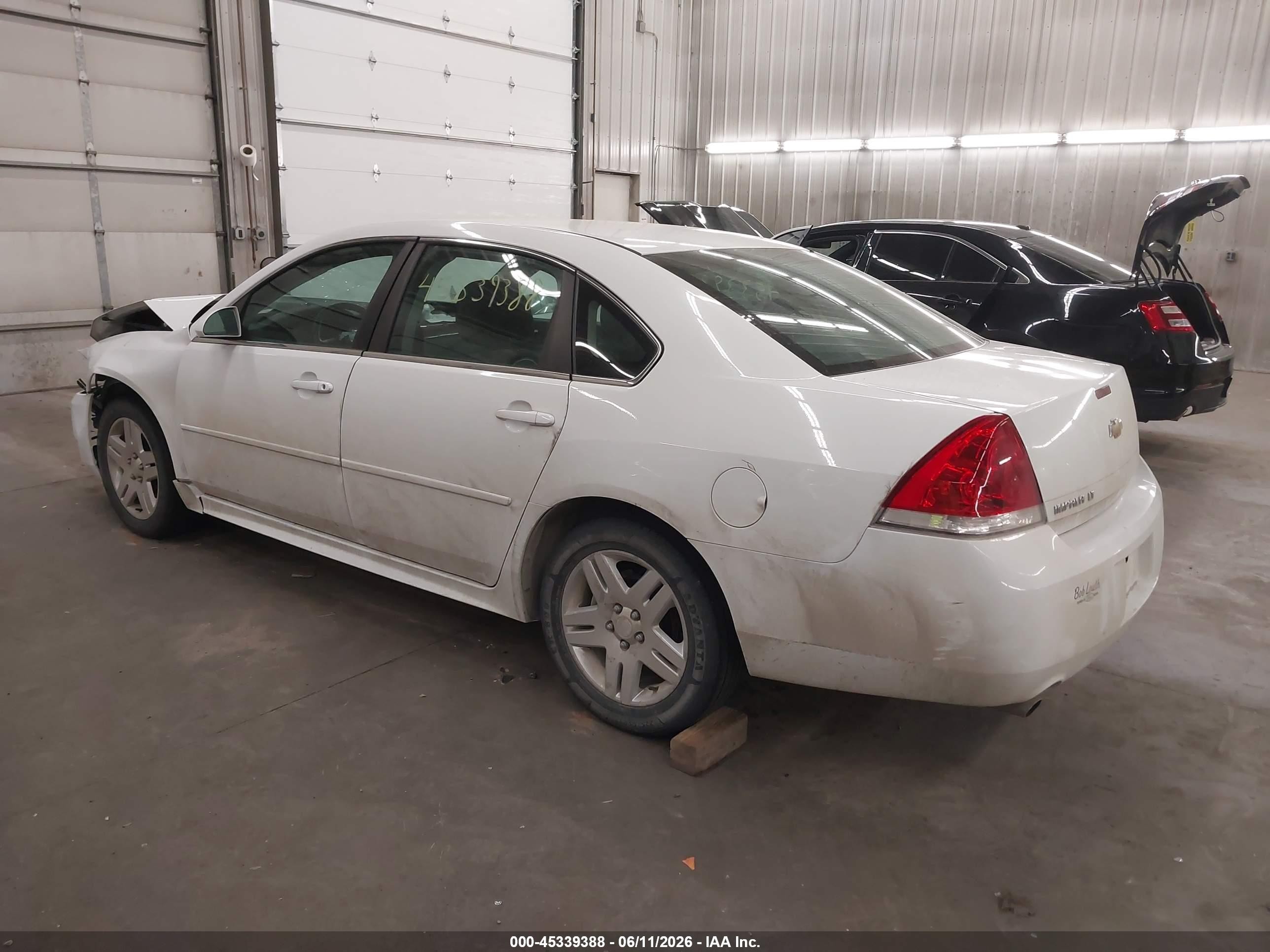 2012 Chevrolet Impala Lt White vin: 2G1WG5E34C1317920