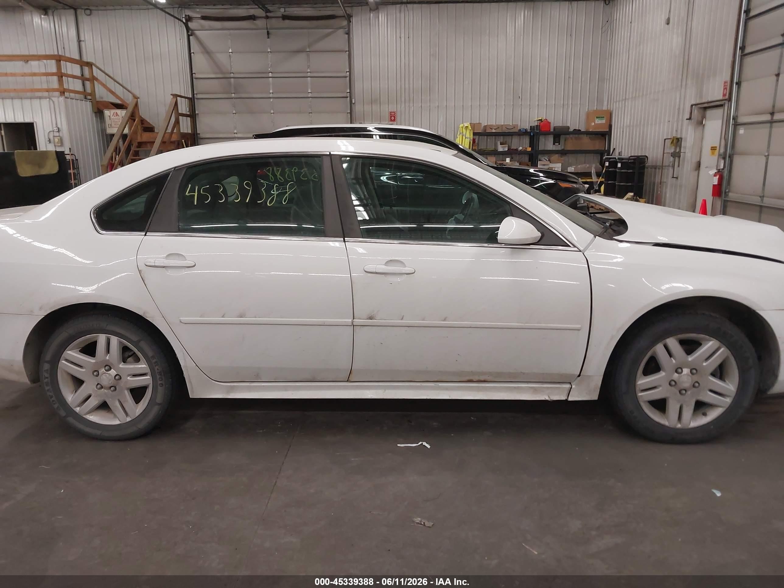 2012 Chevrolet Impala Lt White vin: 2G1WG5E34C1317920