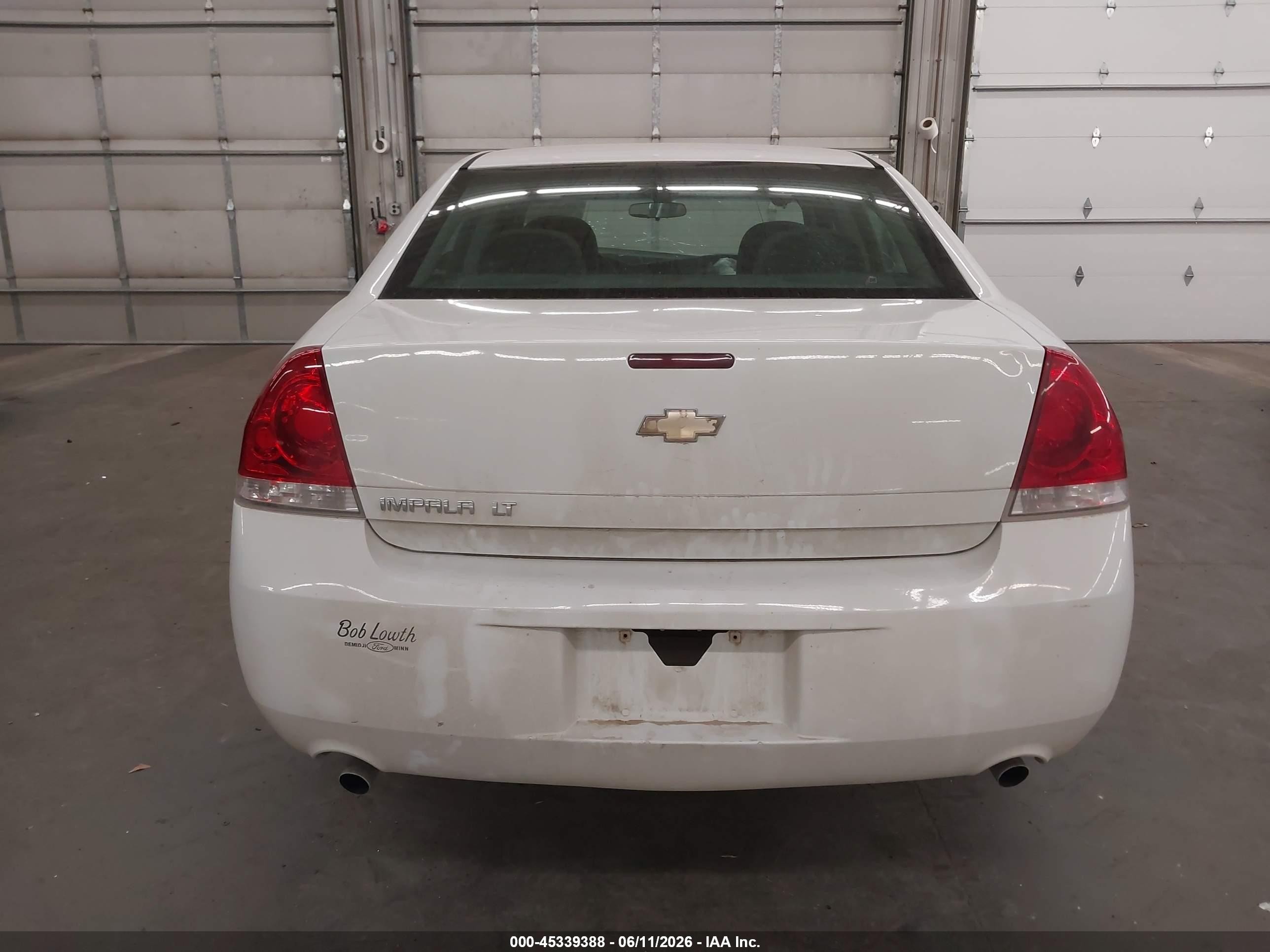 2012 Chevrolet Impala Lt White vin: 2G1WG5E34C1317920