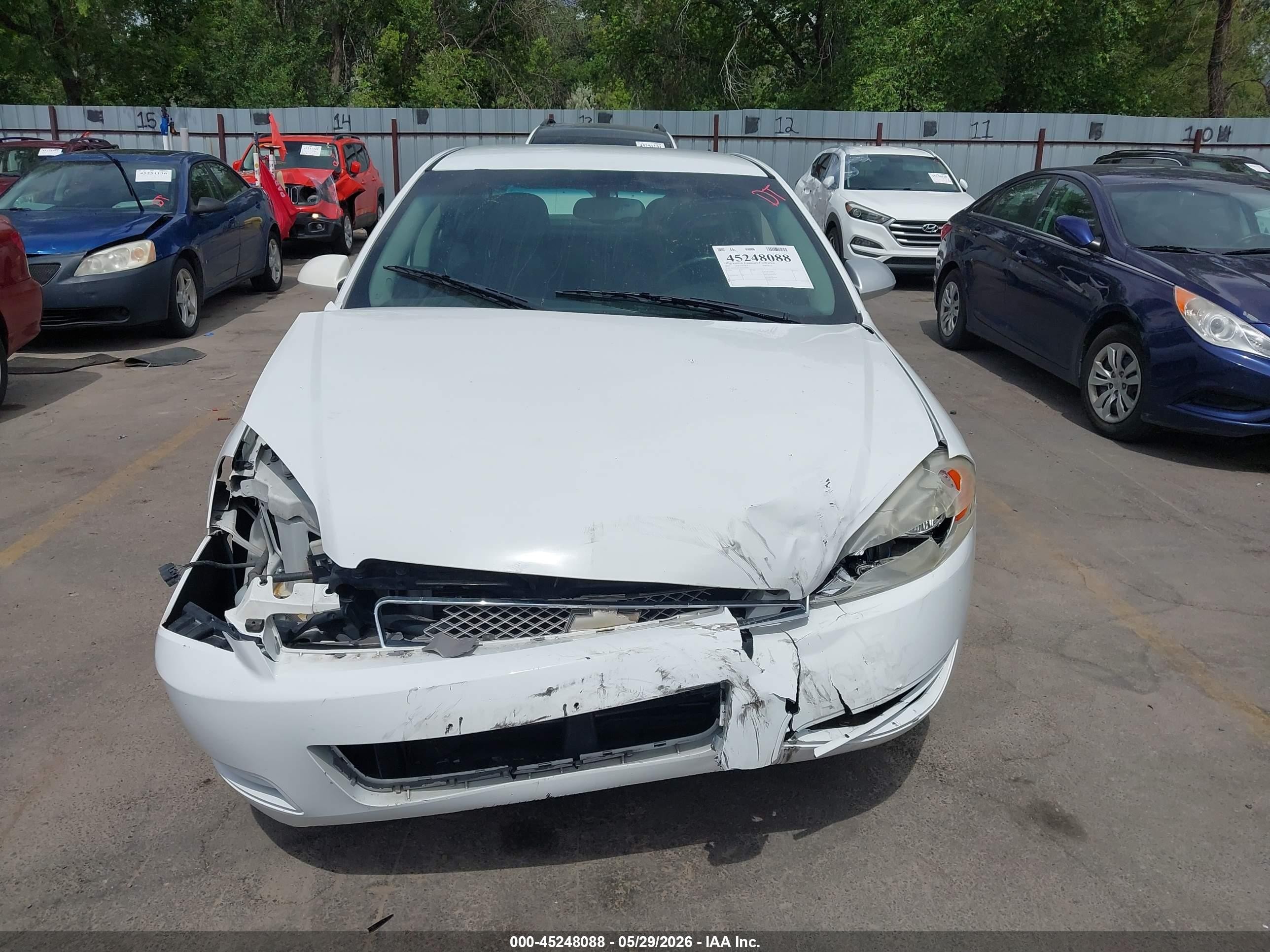 2013 Chevrolet Impala Lt White vin: 2G1WG5E34D1149083