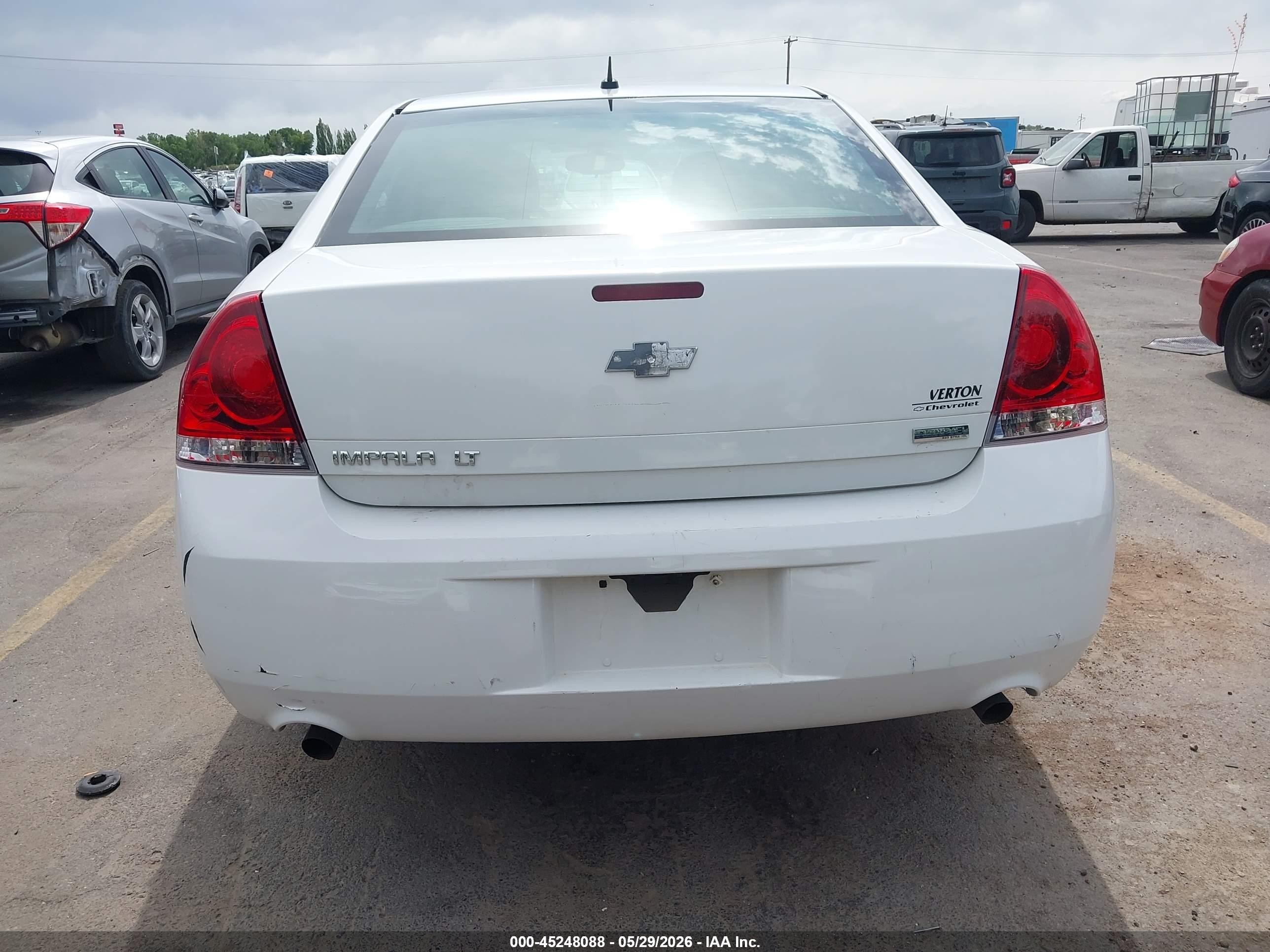 2013 Chevrolet Impala Lt White vin: 2G1WG5E34D1149083