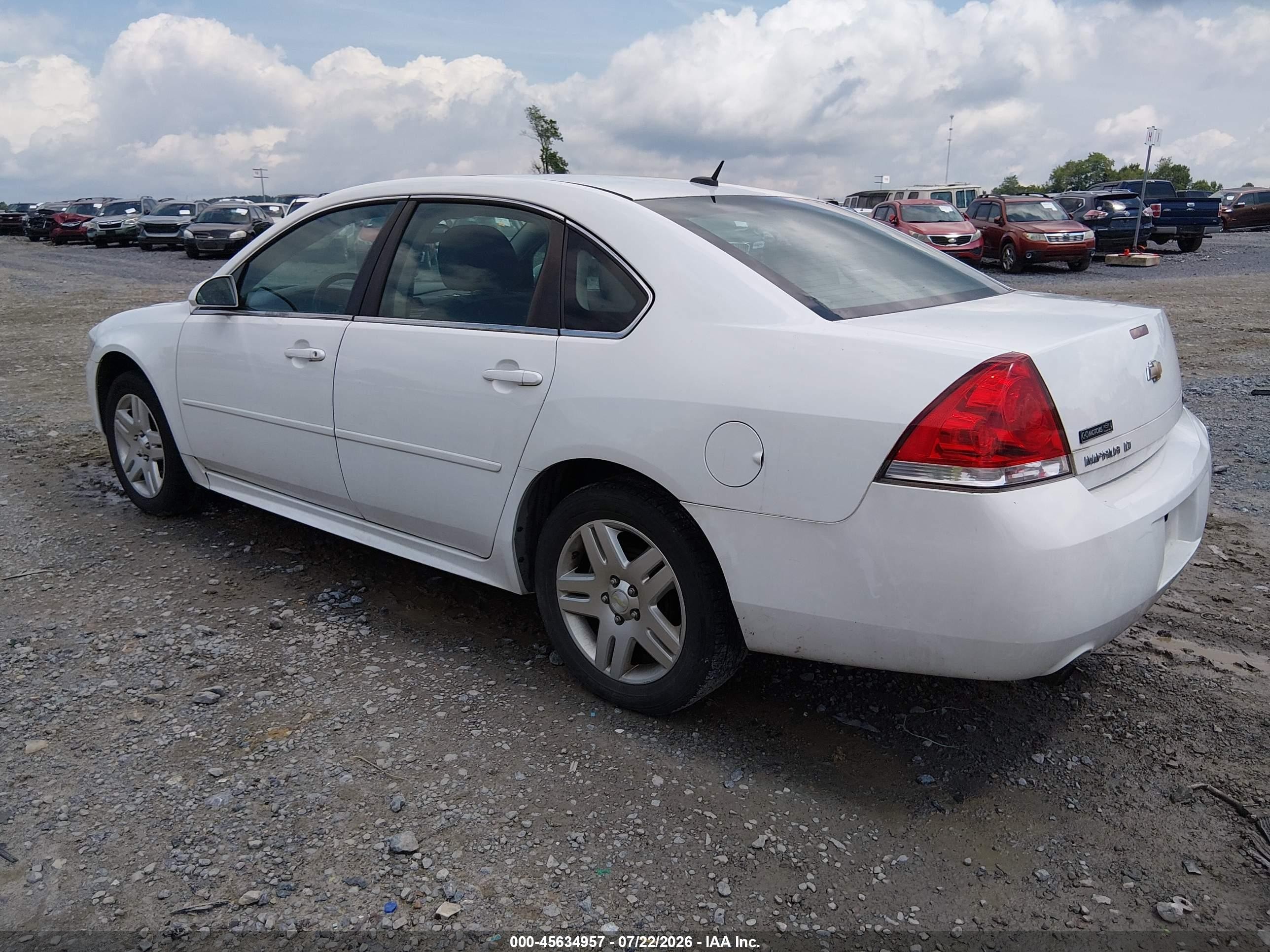 2013 Chevrolet Impala Lt Белый vin: 2G1WG5E34D1171939