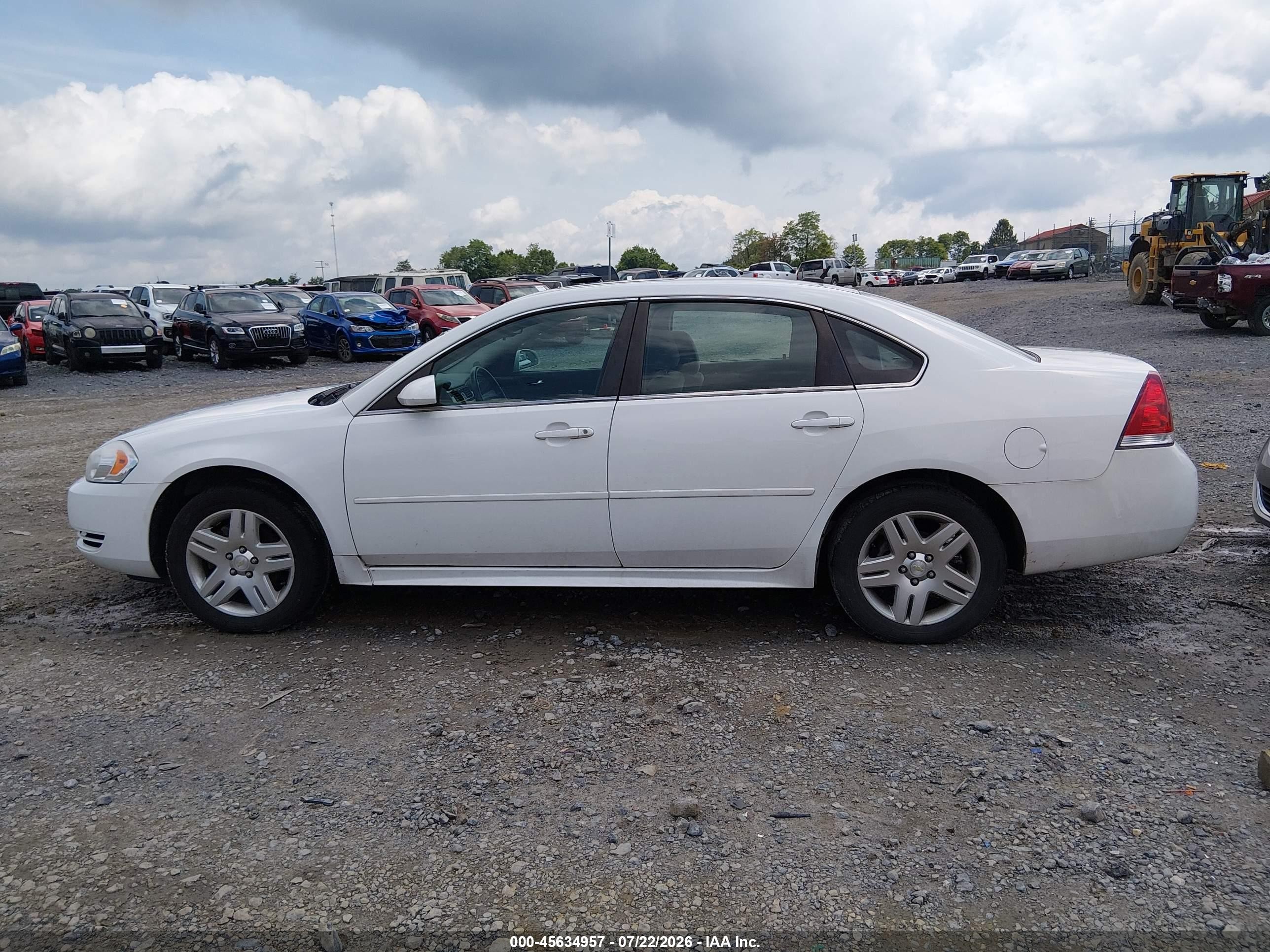 2013 Chevrolet Impala Lt Белый vin: 2G1WG5E34D1171939