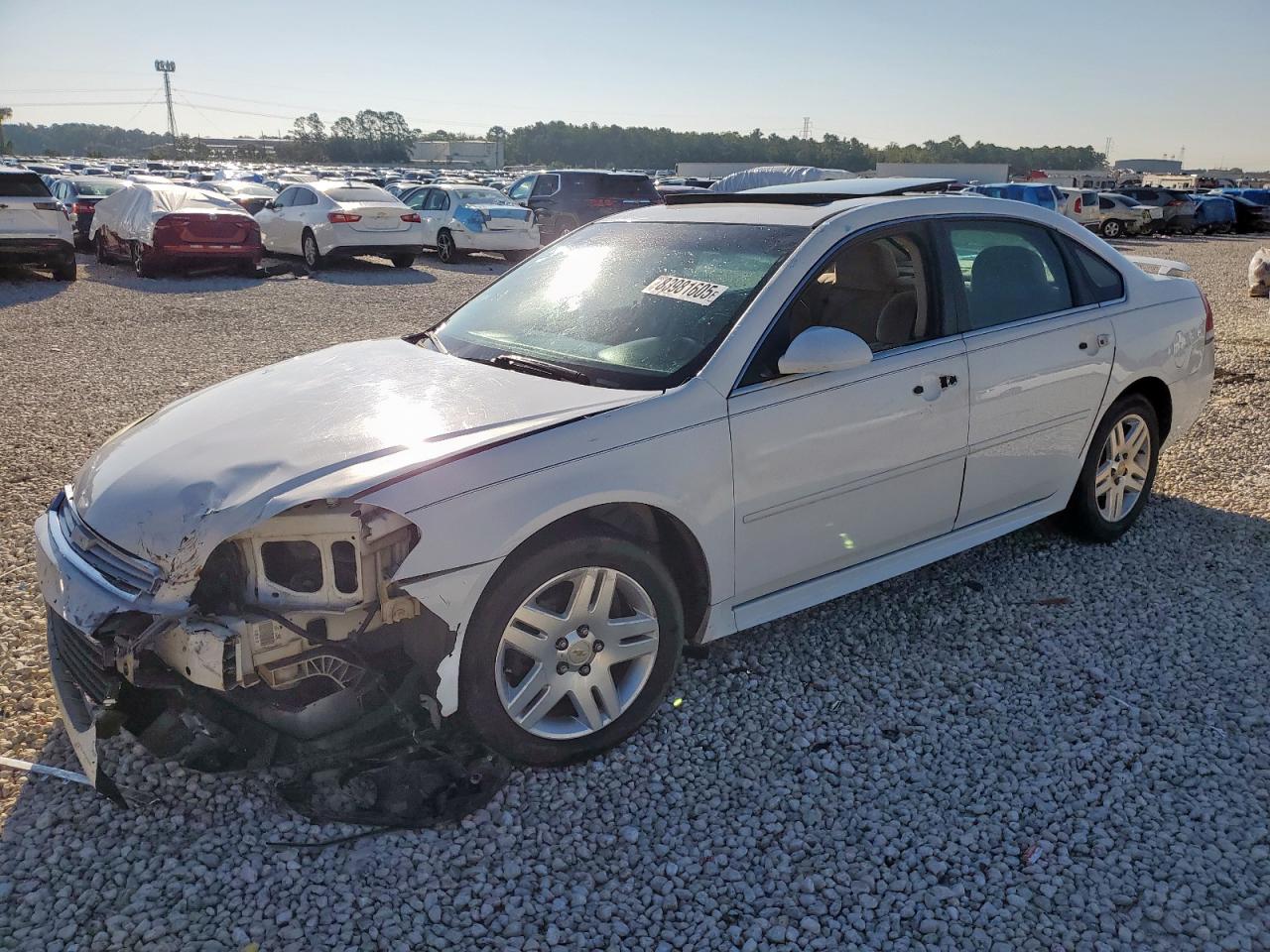 2012 Chevrolet Impala Lt White vin: 2G1WG5E35C1101493