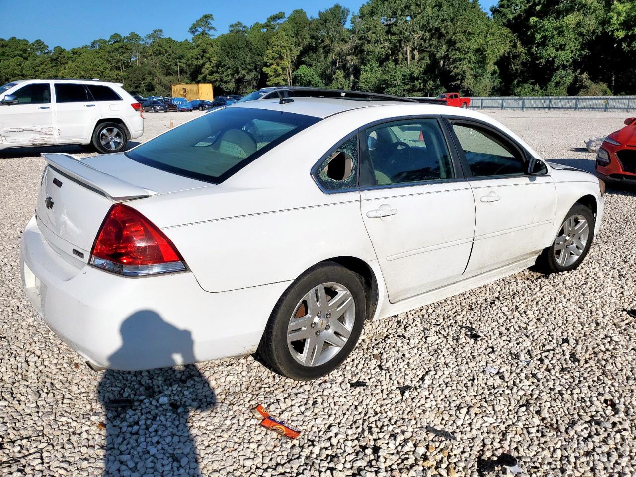 2012 Chevrolet Impala Lt White vin: 2G1WG5E35C1101493