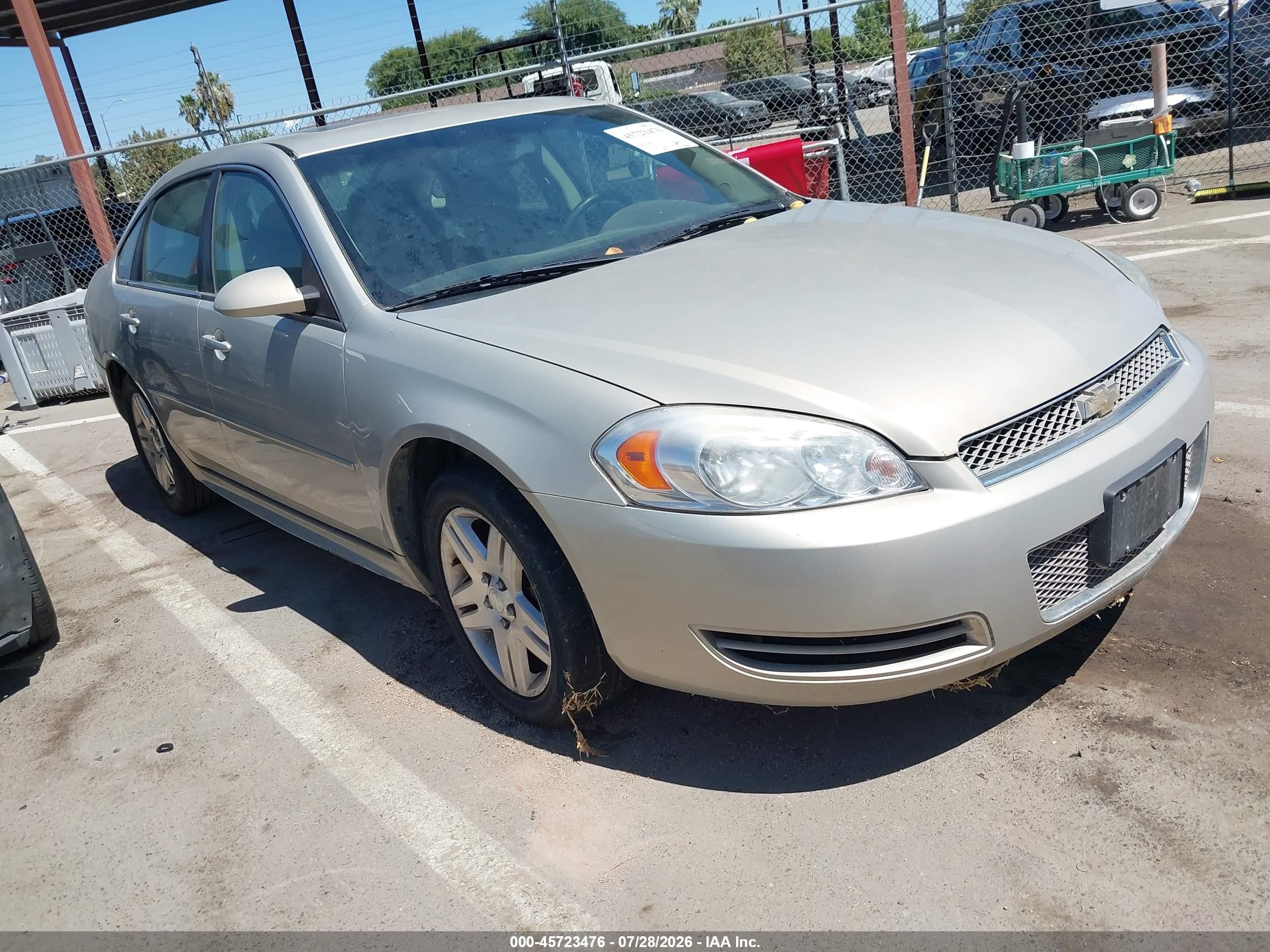 2012 Chevrolet Impala Lt Gold vin: 2G1WG5E35C1210715