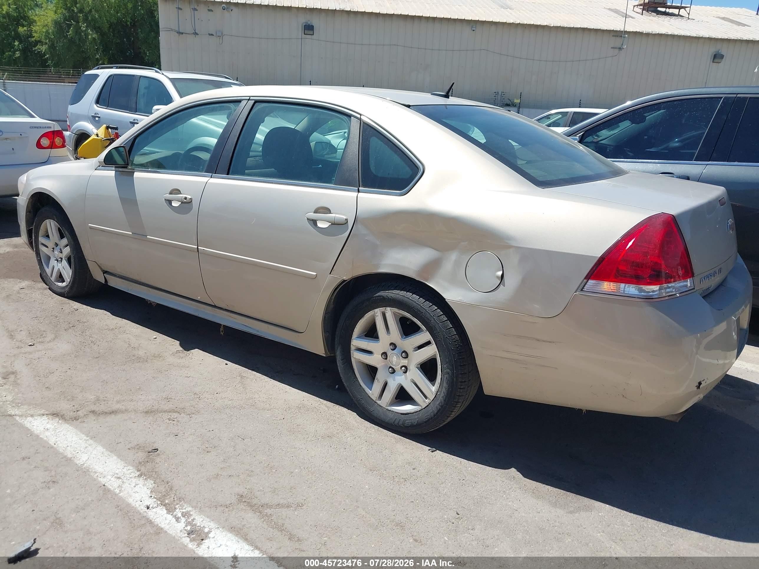 2012 Chevrolet Impala Lt Золотой vin: 2G1WG5E35C1210715